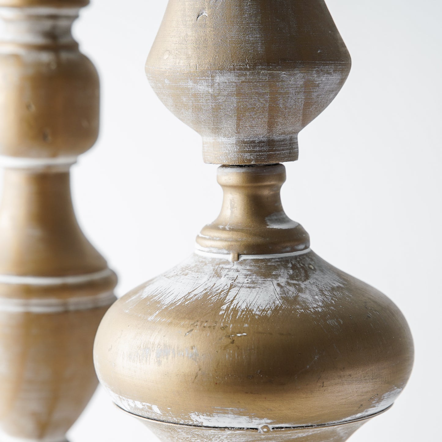 Brass Whitewashed Finial