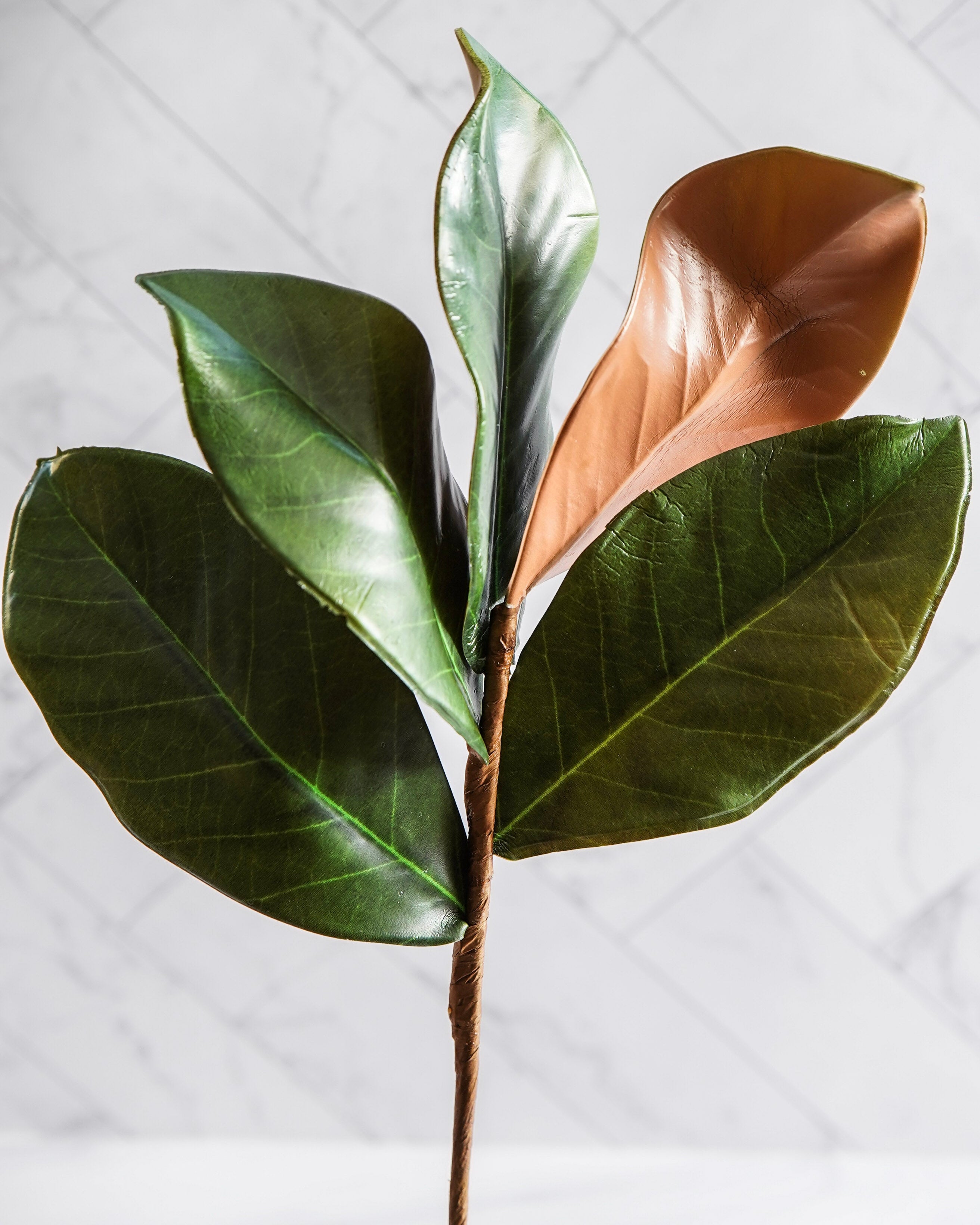 Real Touch Magnolia Leaf Stem