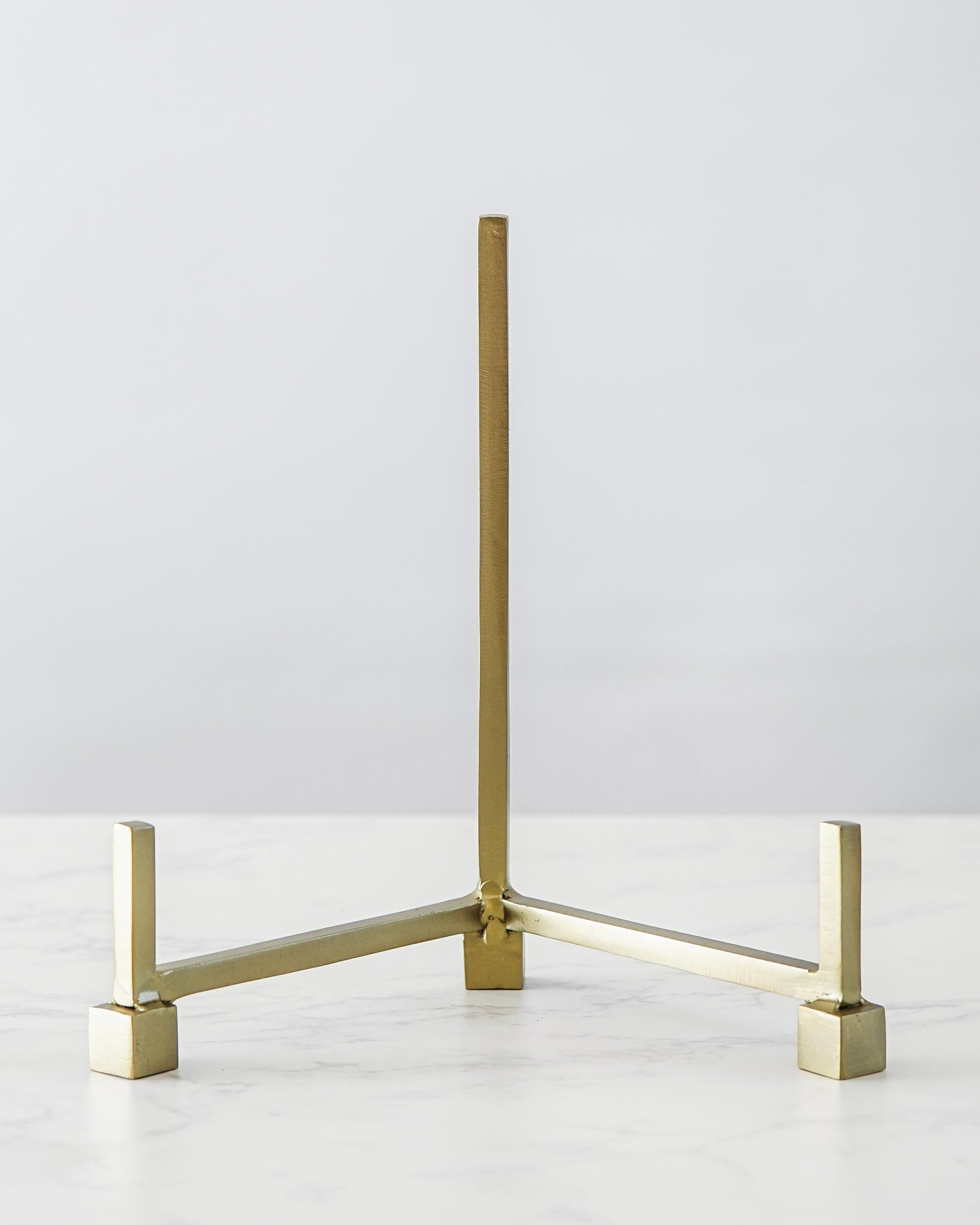 Antique Brass Square Foot Easel