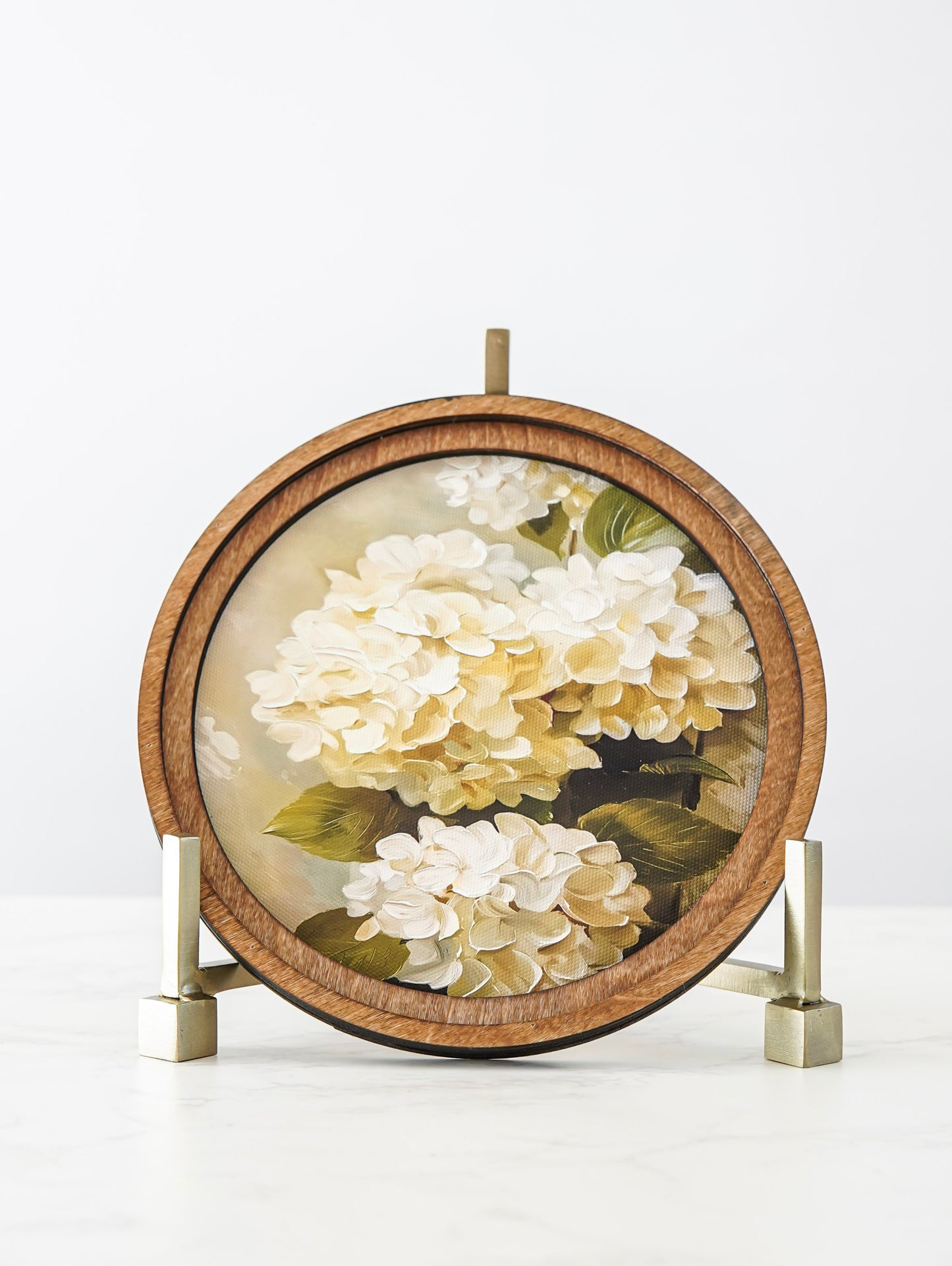 Antique Brass Square Foot Easel