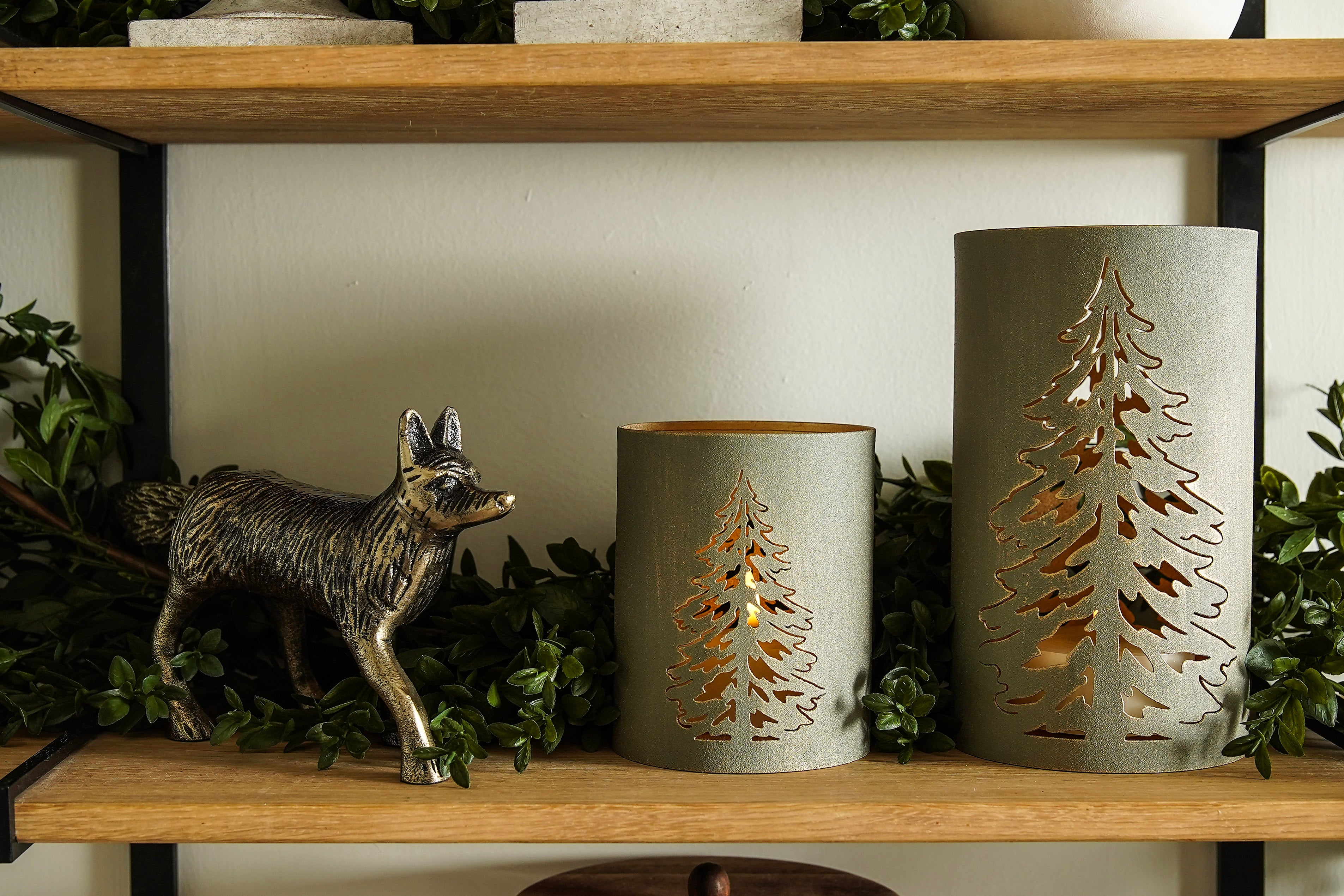Evergreen Tree Cutout Lantern