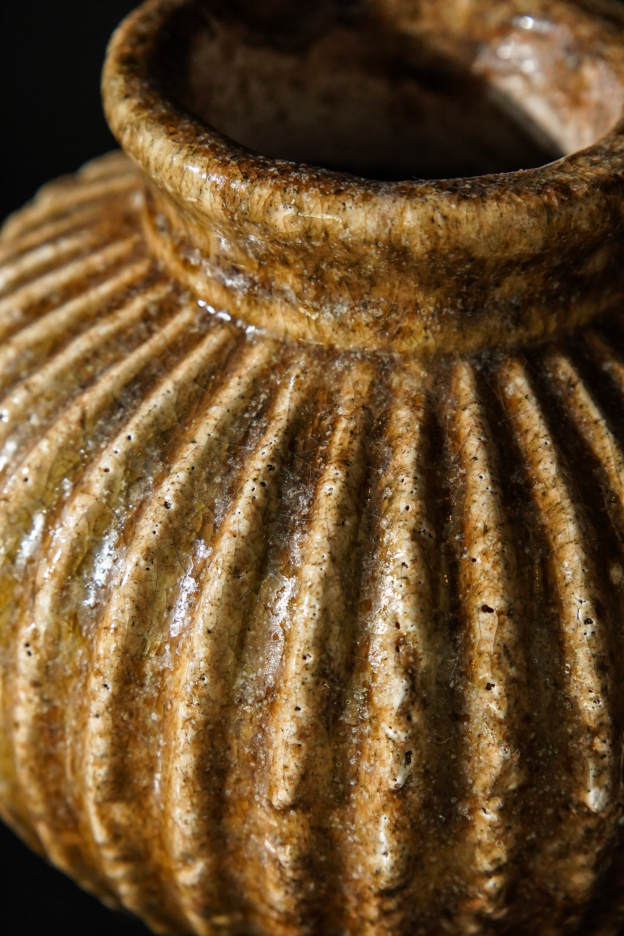 Brown Aged Terracotta Vase