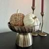 Riley Gold Metal Pedestal Bowl | Luxe Decorative Accent