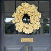 Ivory Faux Hydrangea Grapevine Wreath