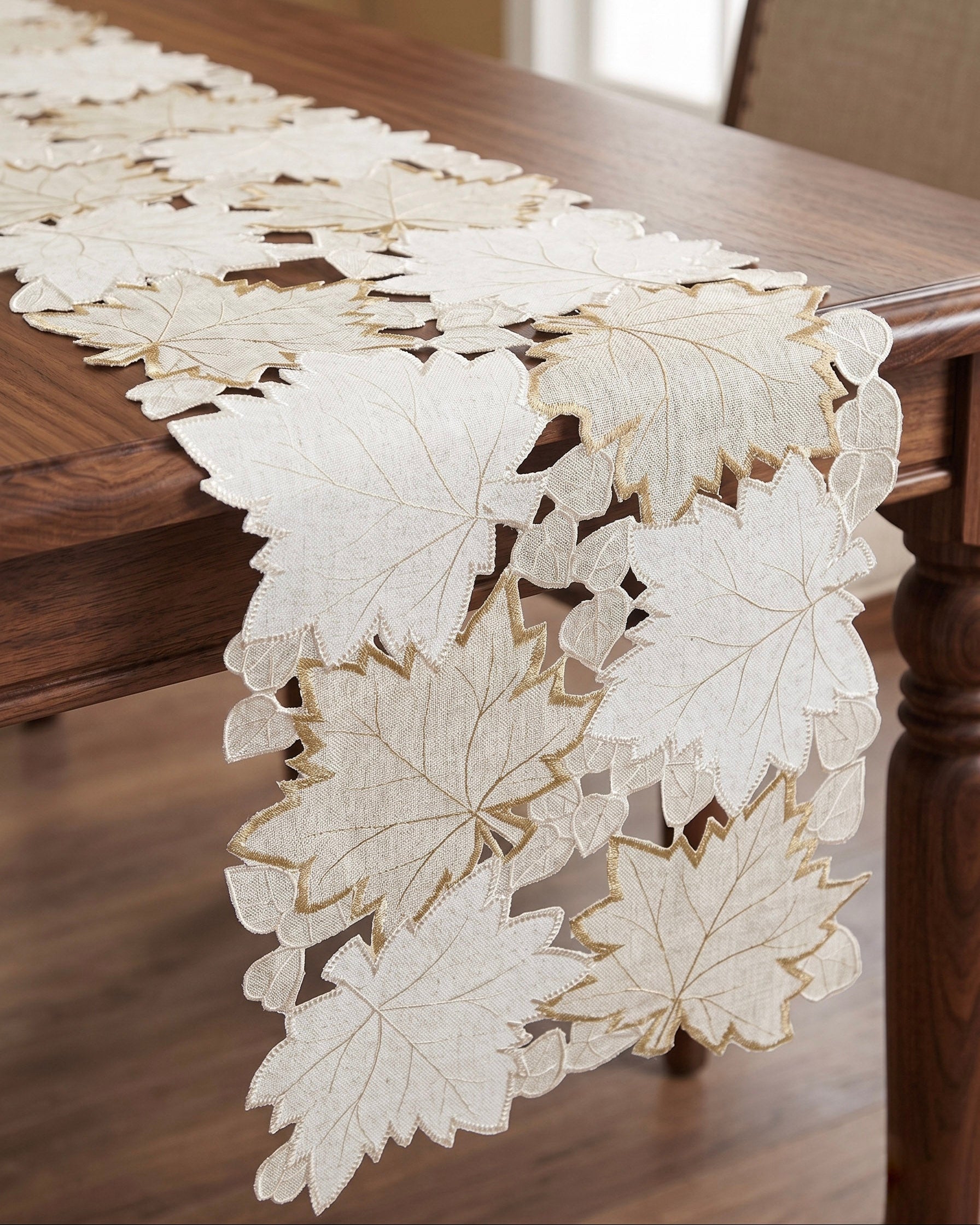 Leaf Cutout Table Runner