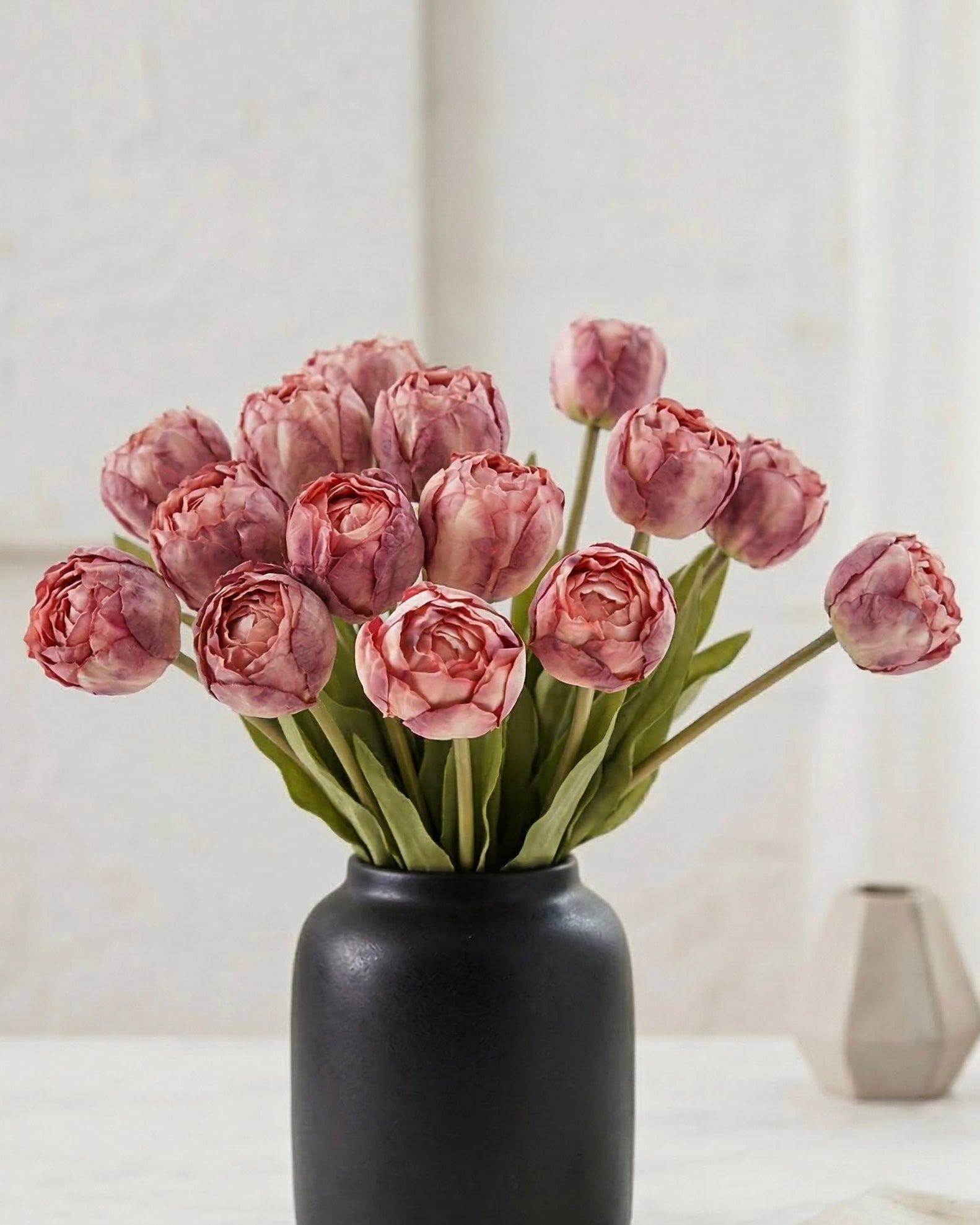 Dried-Look Mauve Tulip Bunch