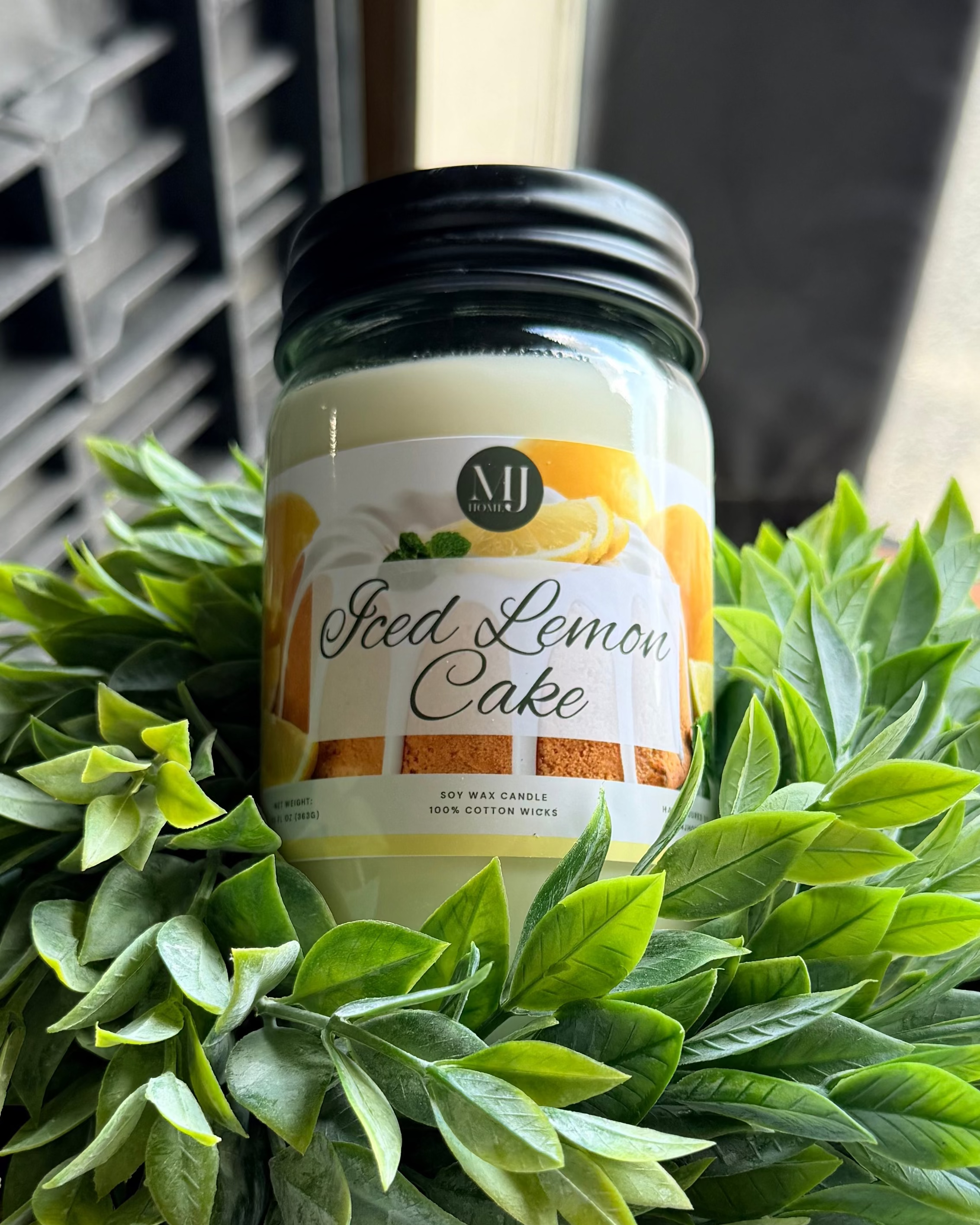 Iced Lemon Cake | Mason Jar Soy Candle