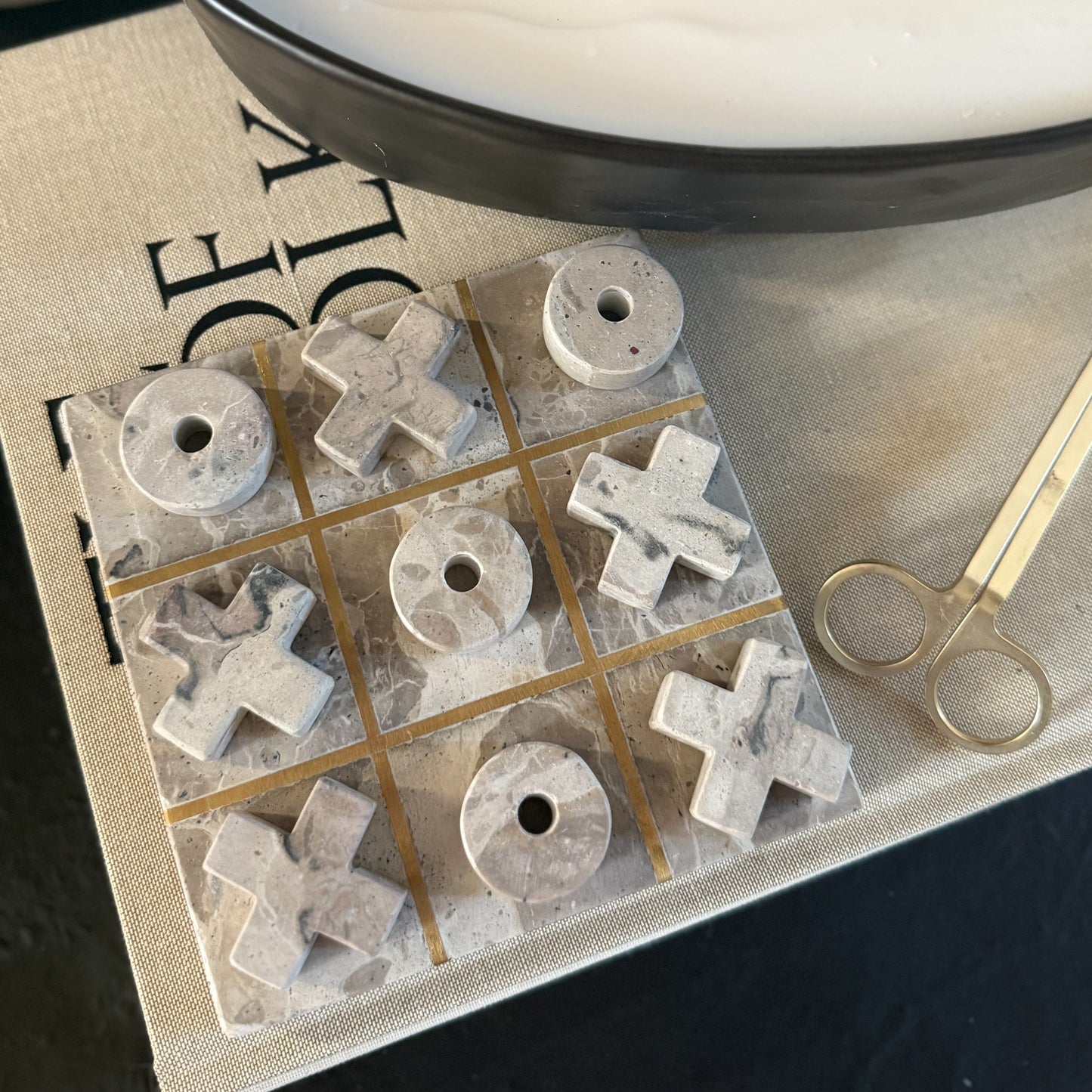 Marble Tic Tac Toe Game