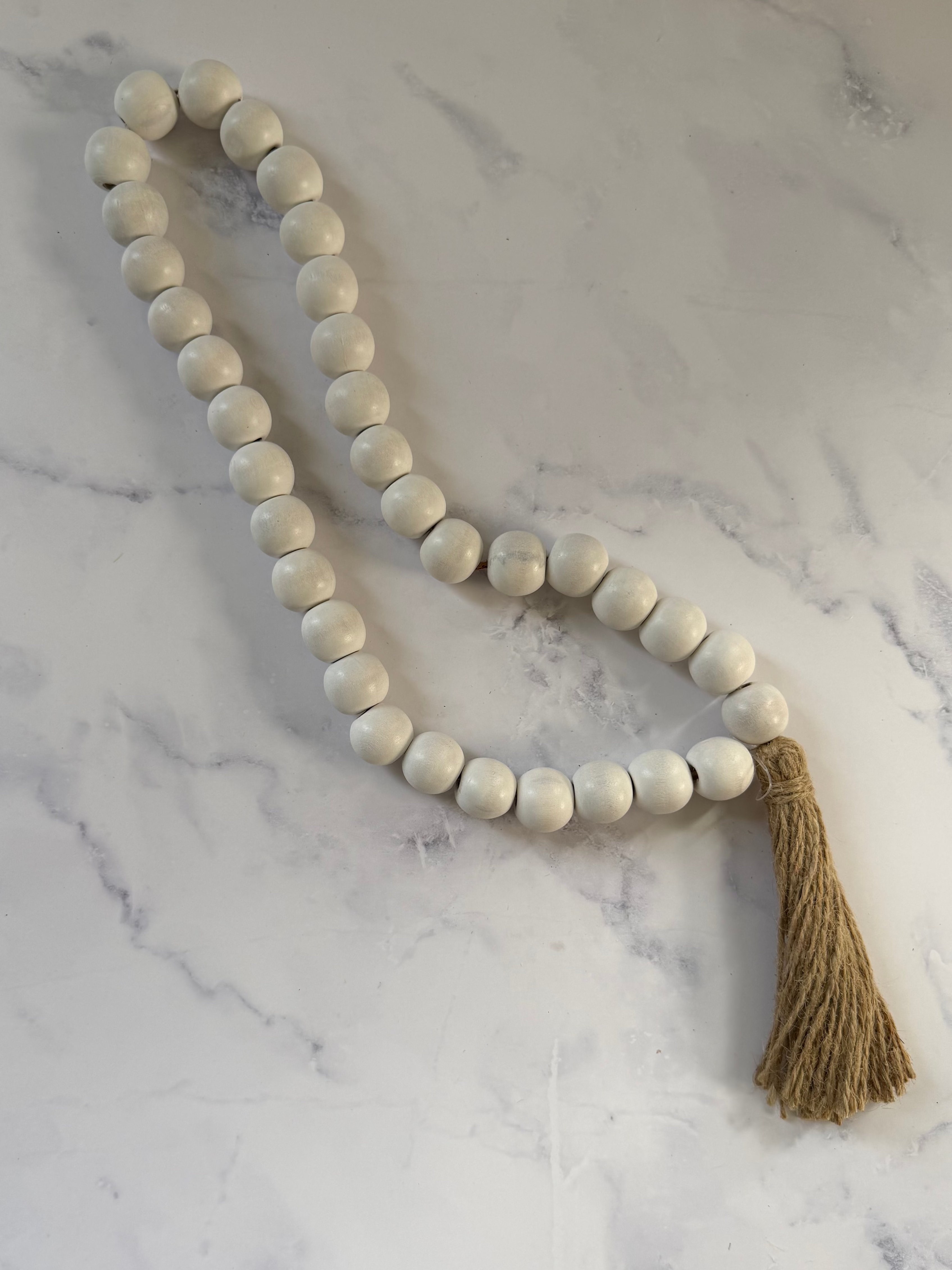 White Bead Garland