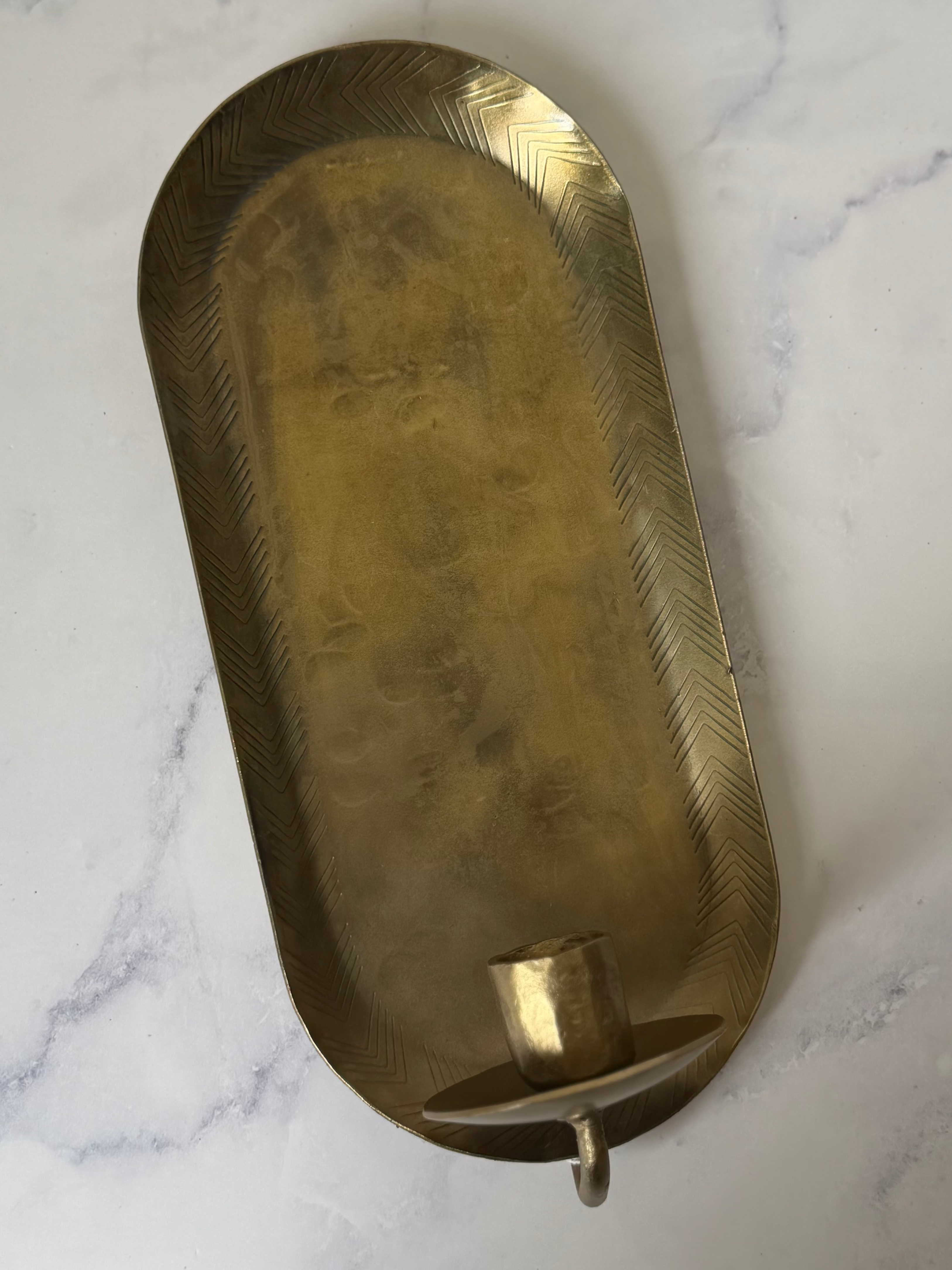 Antique Brass Wall Taper Candle Sconce
