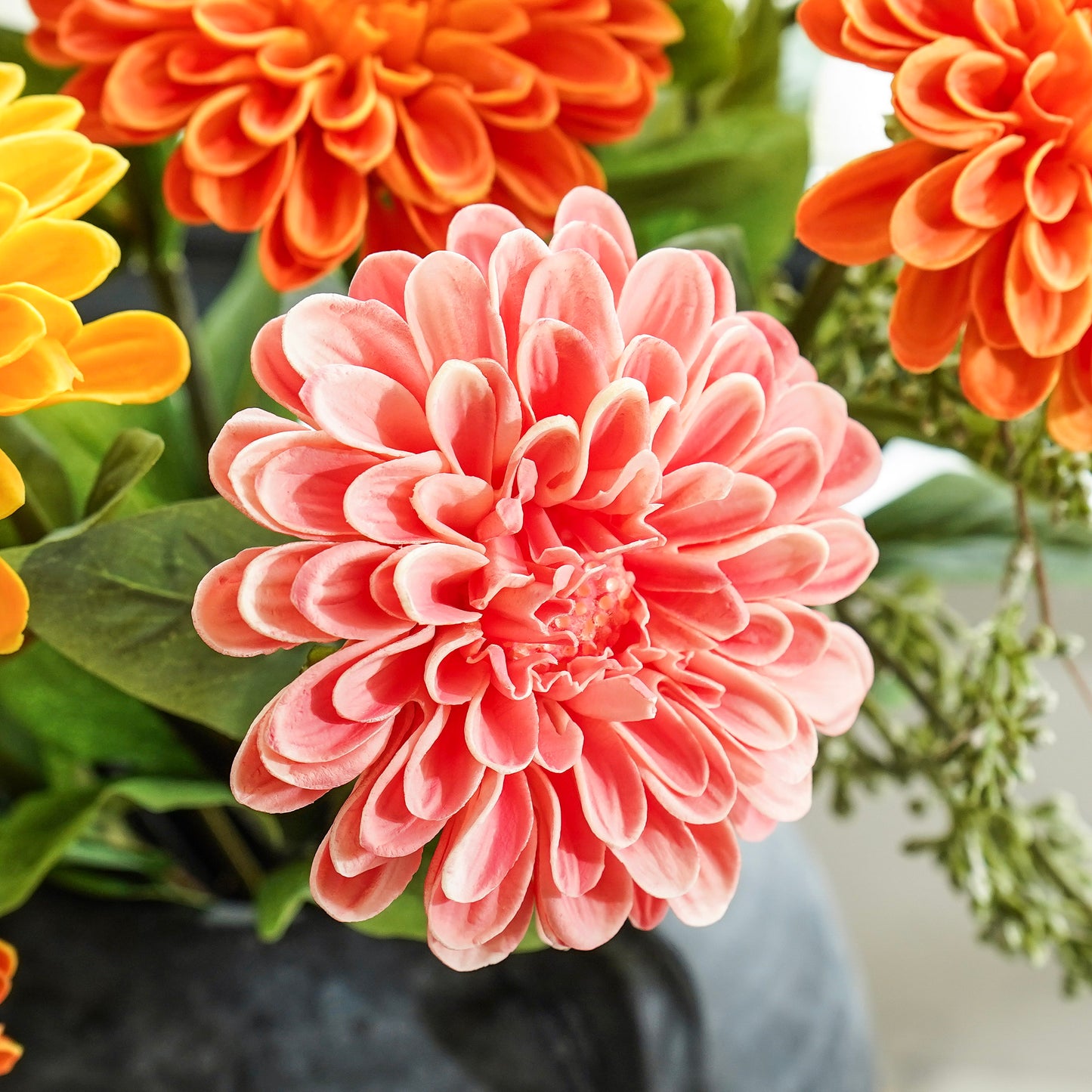 Real Touch Zinnia Bloom