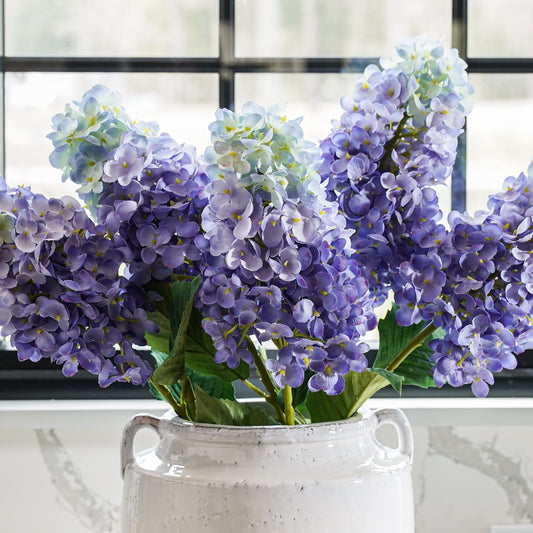 Lilac Cone Hydrangea Stem | Faux Floral