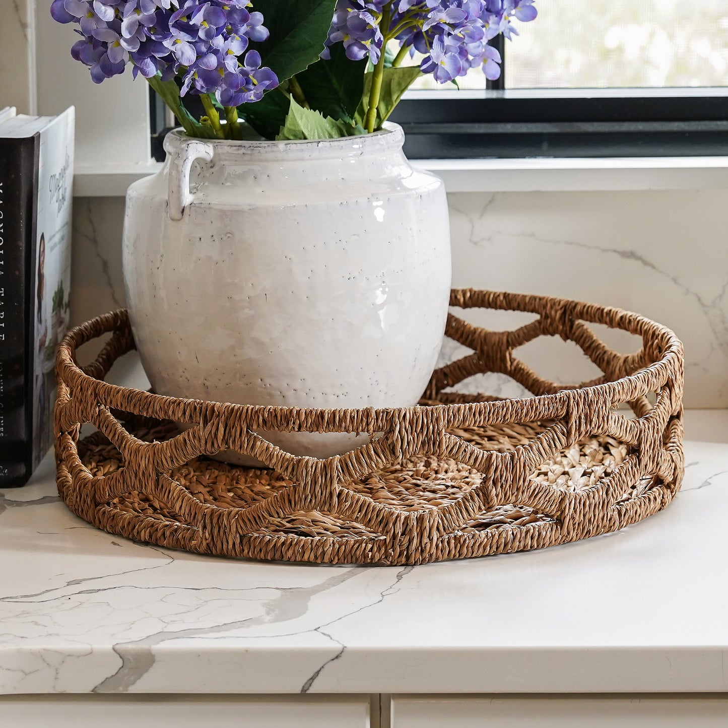 Hand-Woven Seagrass Tray