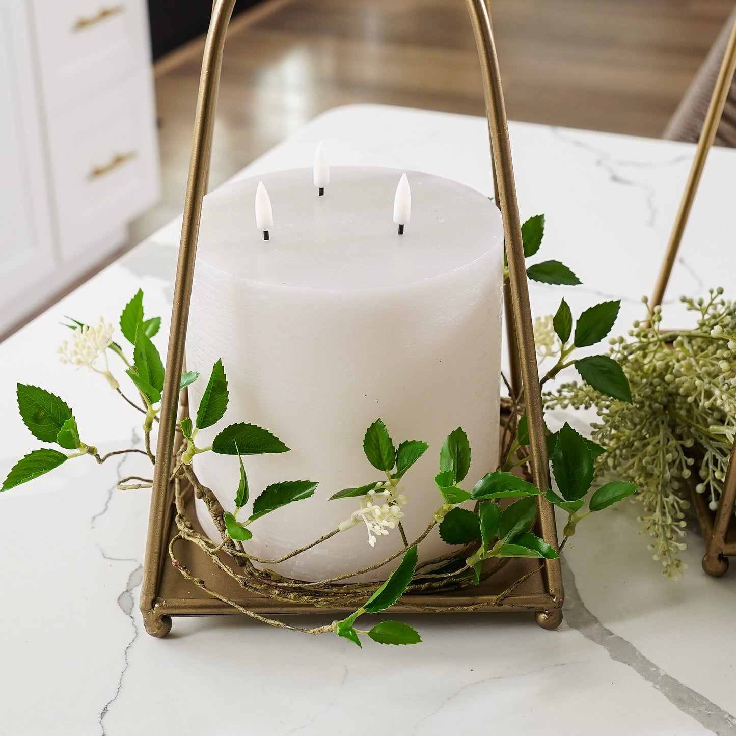 Flameless Triple Wick Candle | Linen