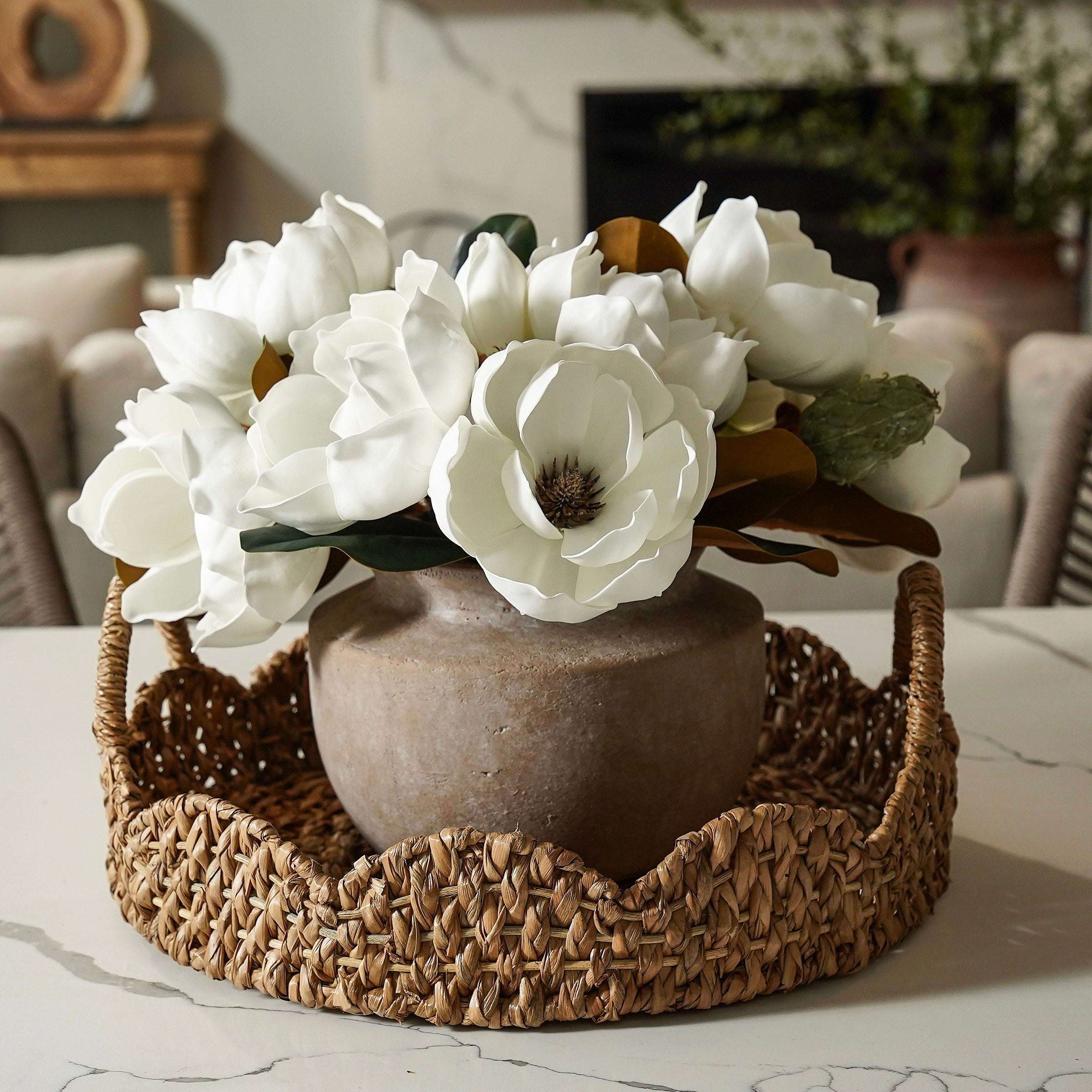 Braided Scalloped Seagrass Tray