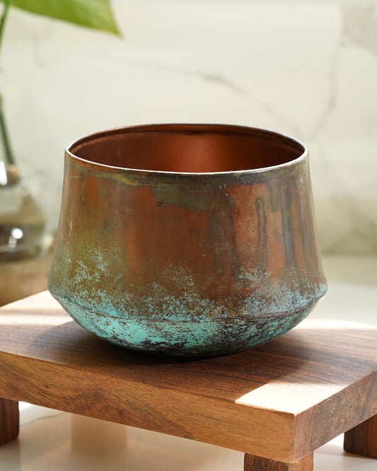 Copper Patina Pot | Small