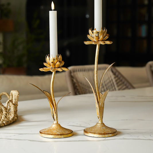 Flower Taper Holders | Set of 2