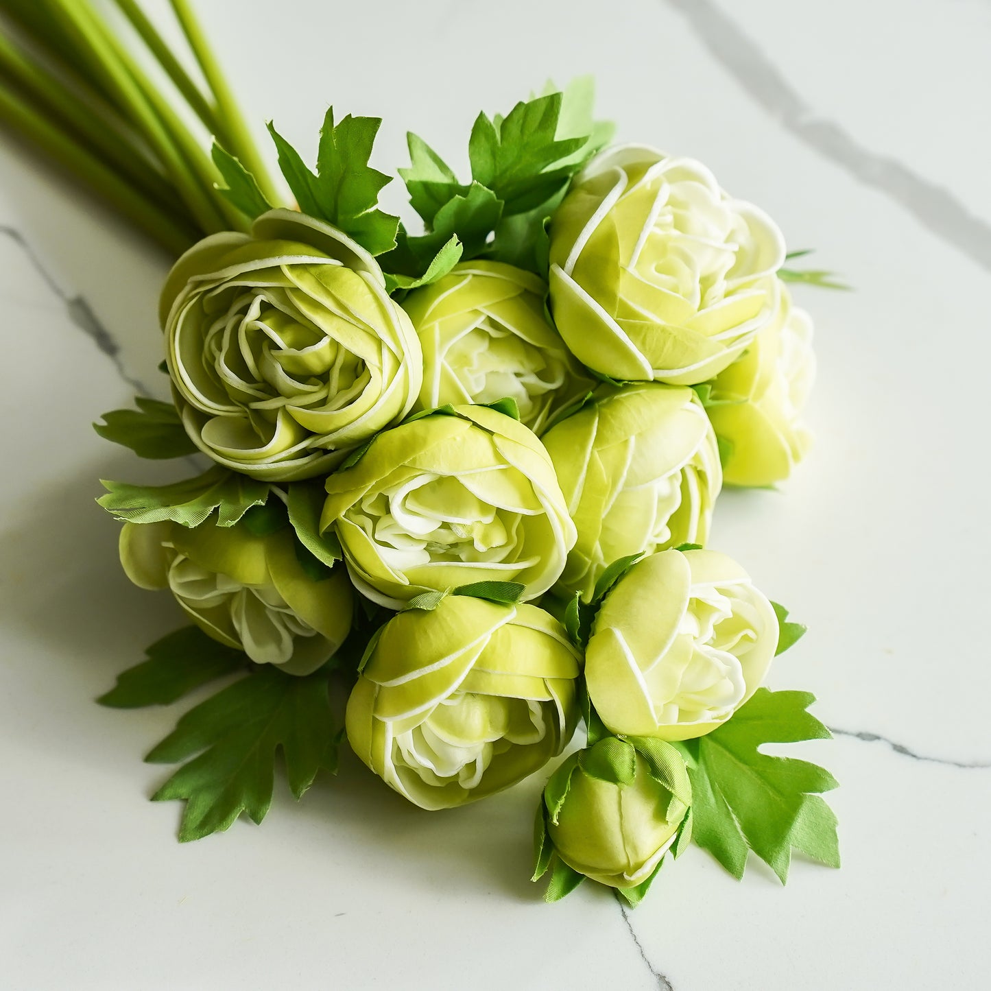 Real Touch Ranunculus Bunch | Spring Green