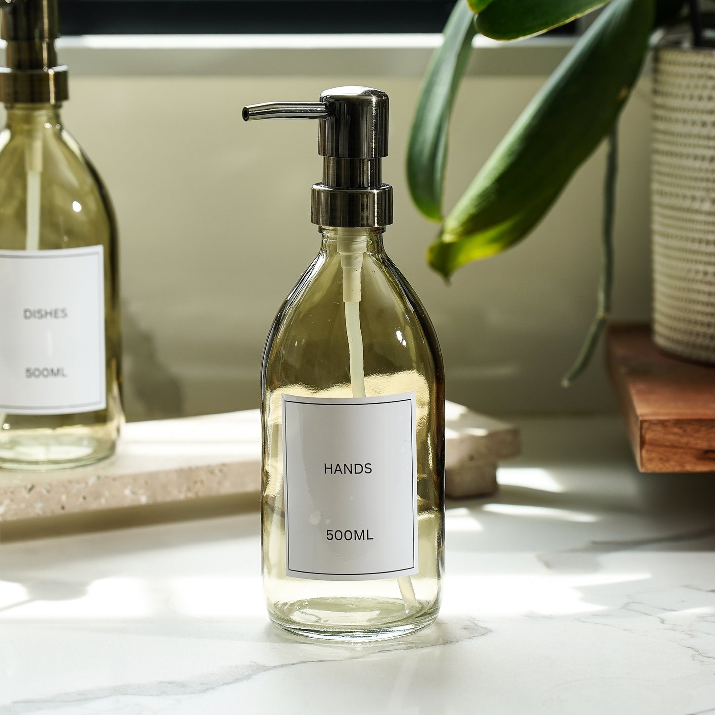 Smoked Glass Soap Pump