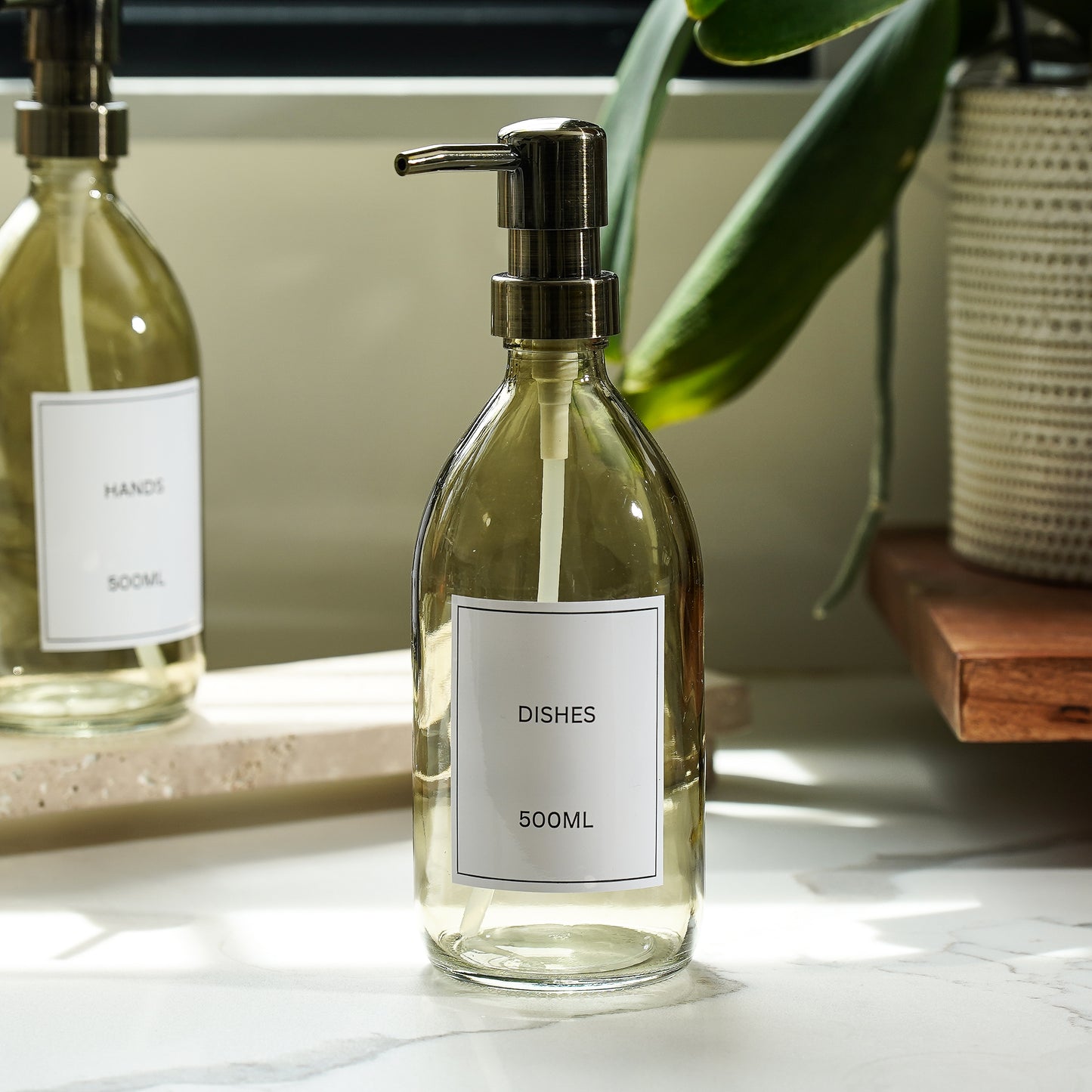 Smoked Glass Soap Pump