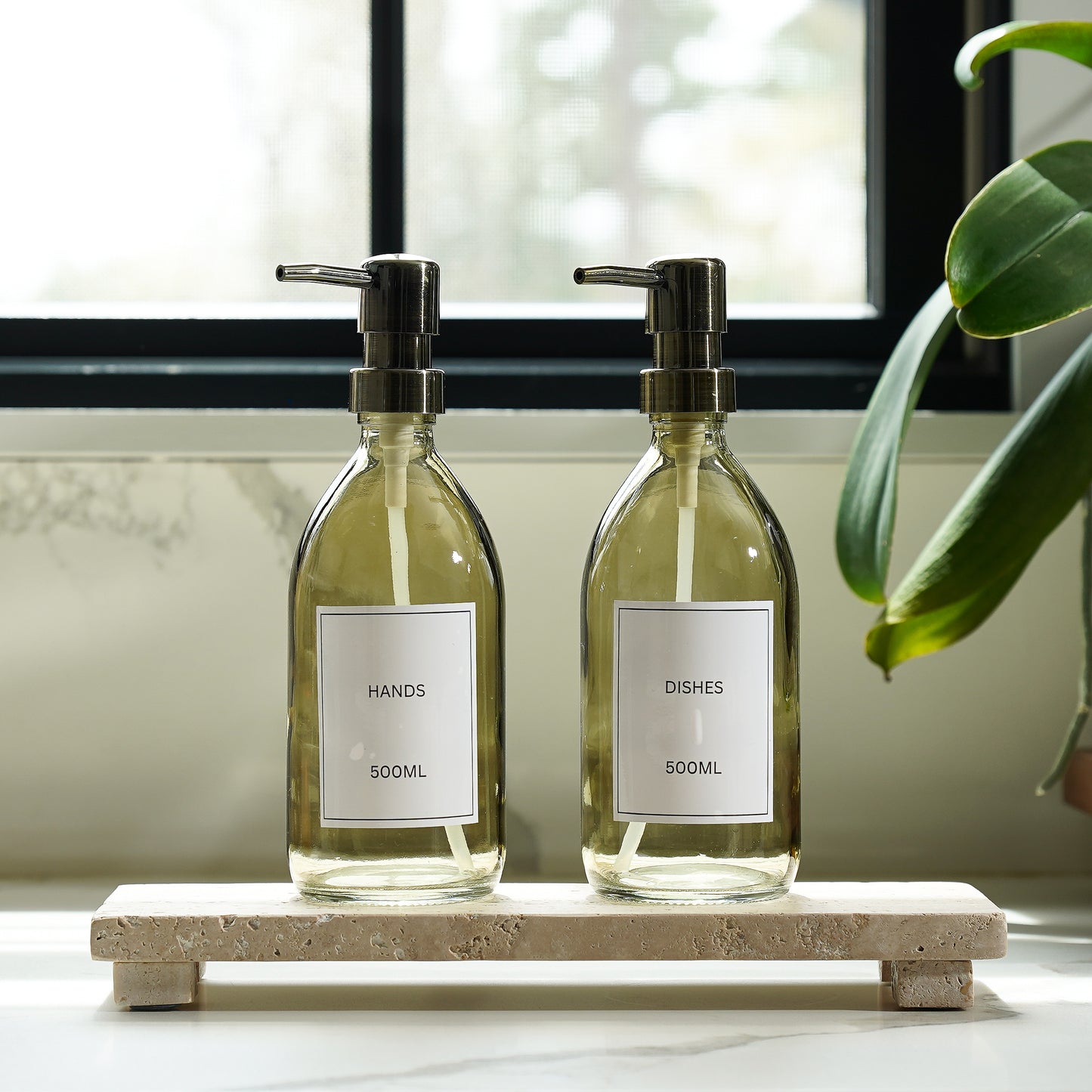Smoked Glass Soap Pump