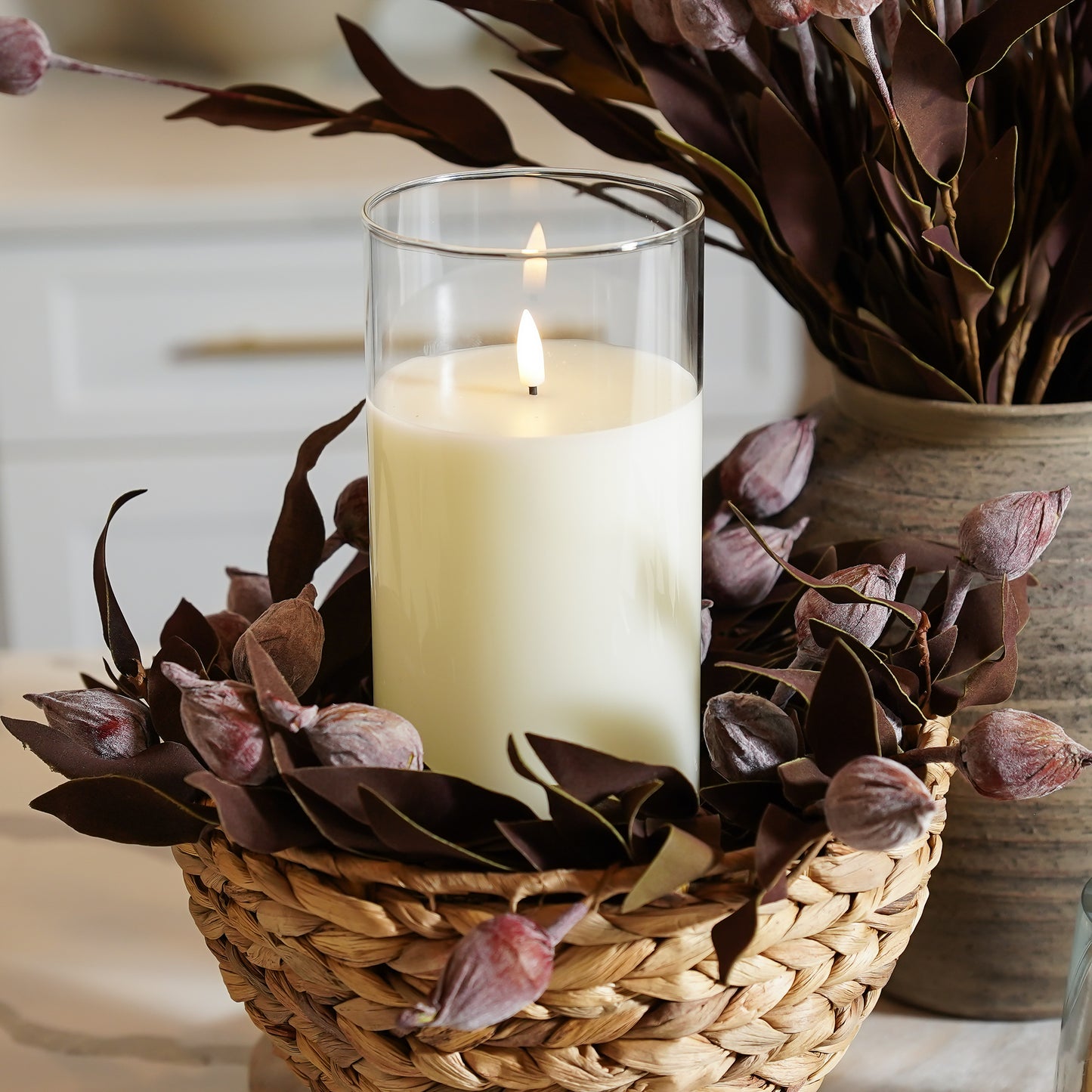 Sleepy Catchfly Candle Ring | Large