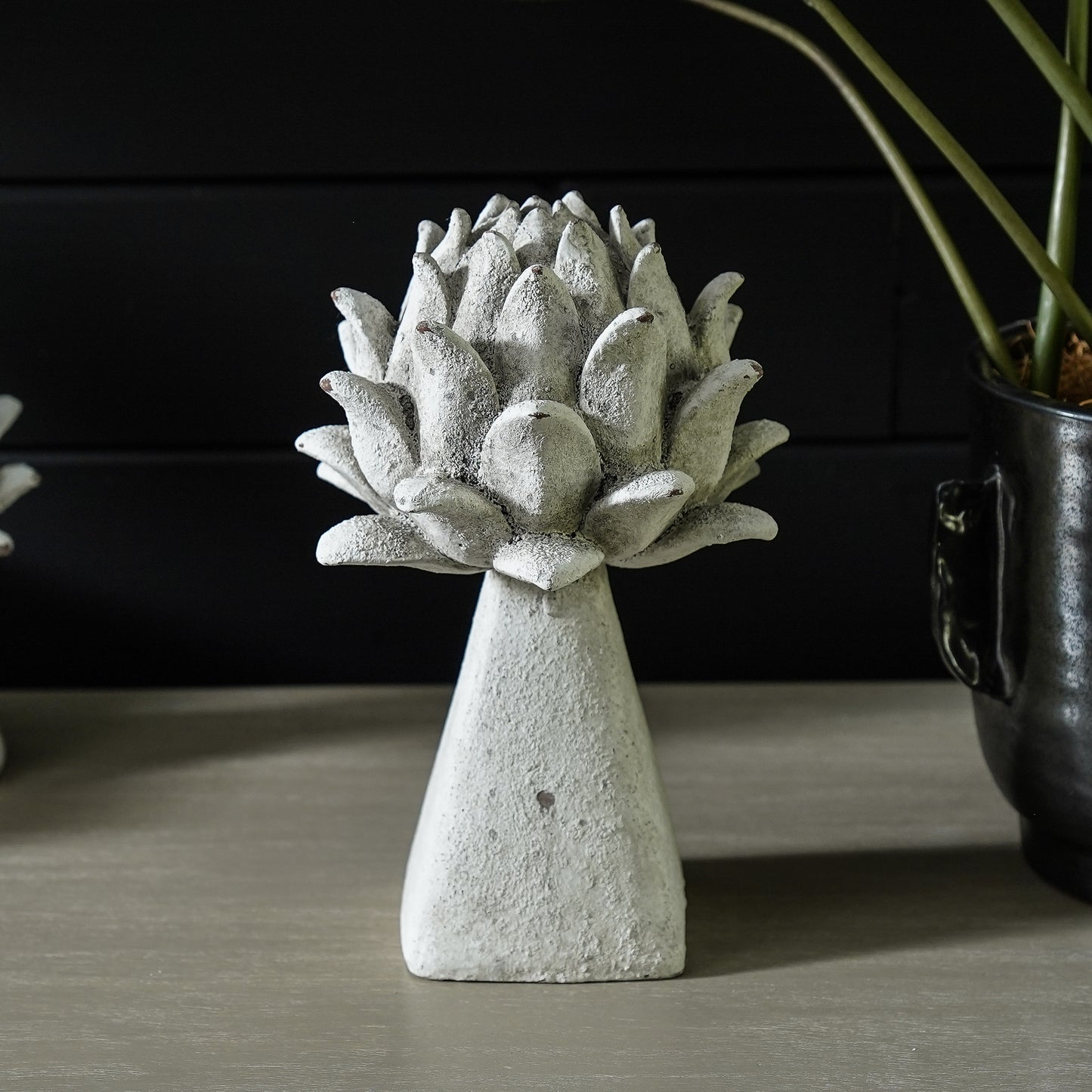 Faux Stone Artichoke Finials