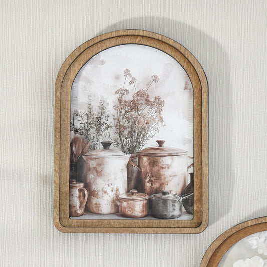 Copper Pots Arch Framed Decor | Made in USA