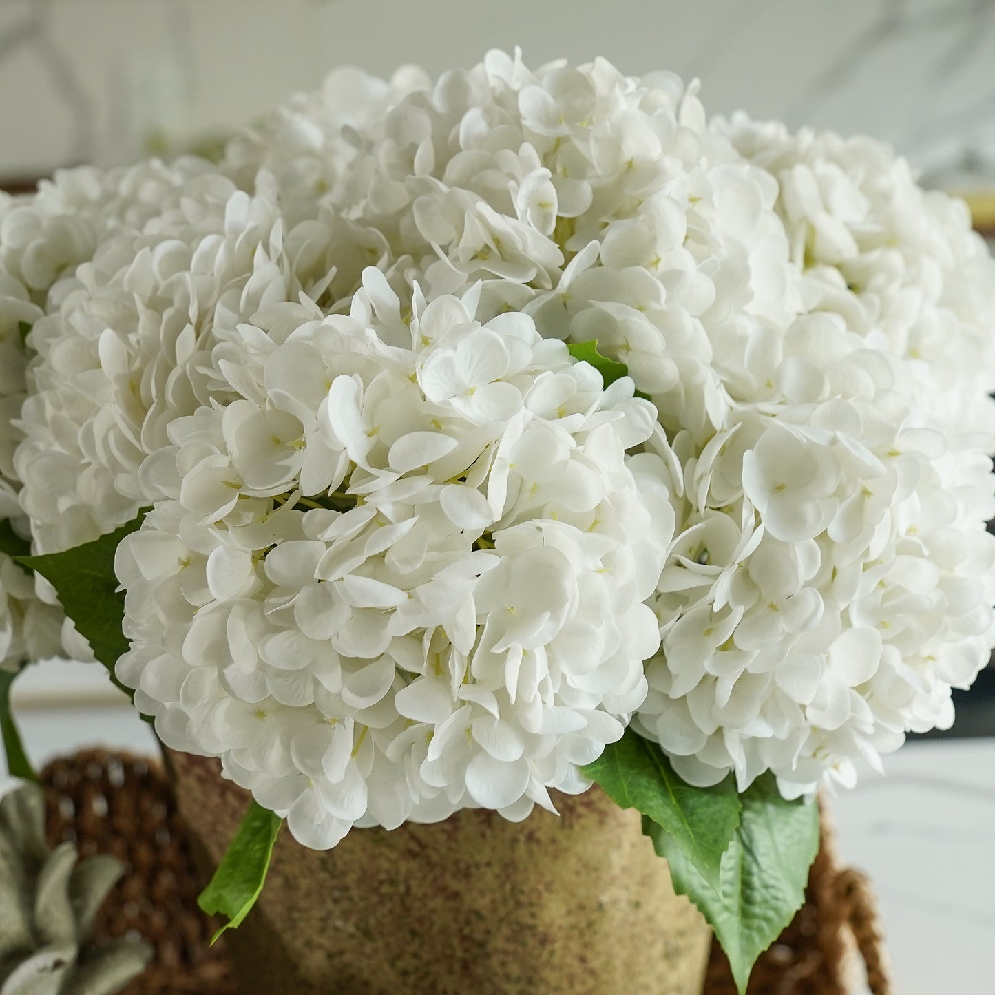 Real Touch Hydrangea | White