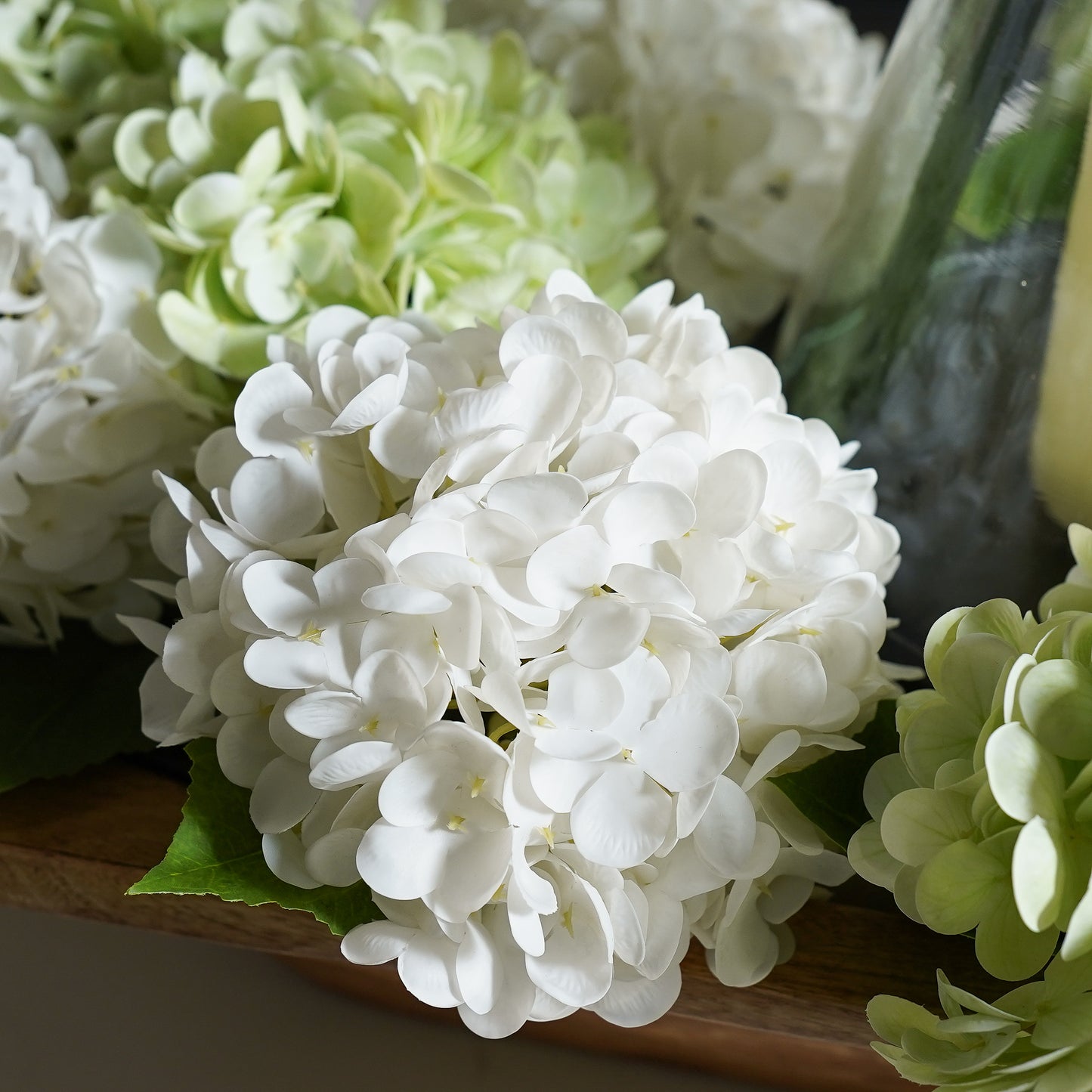 Real Touch Hydrangea | White