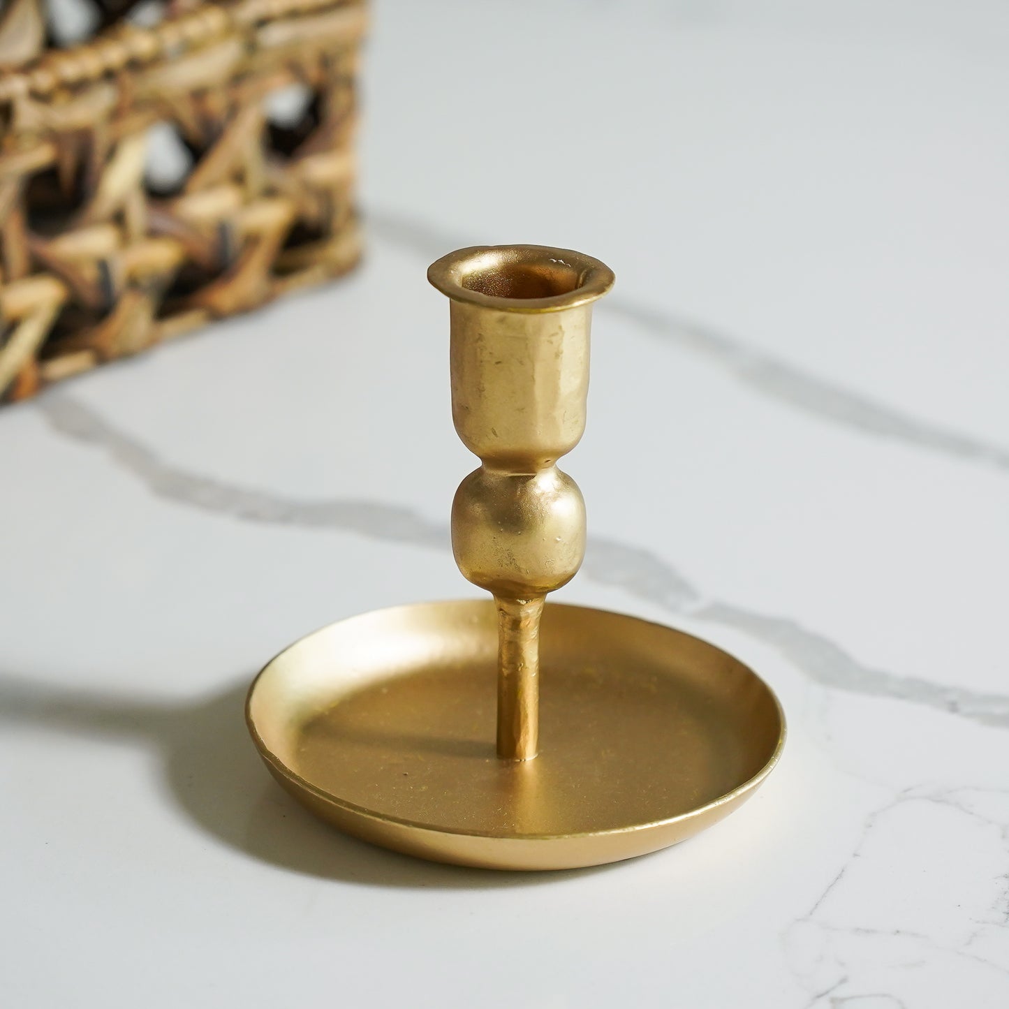 Gold Plated Candle Holder