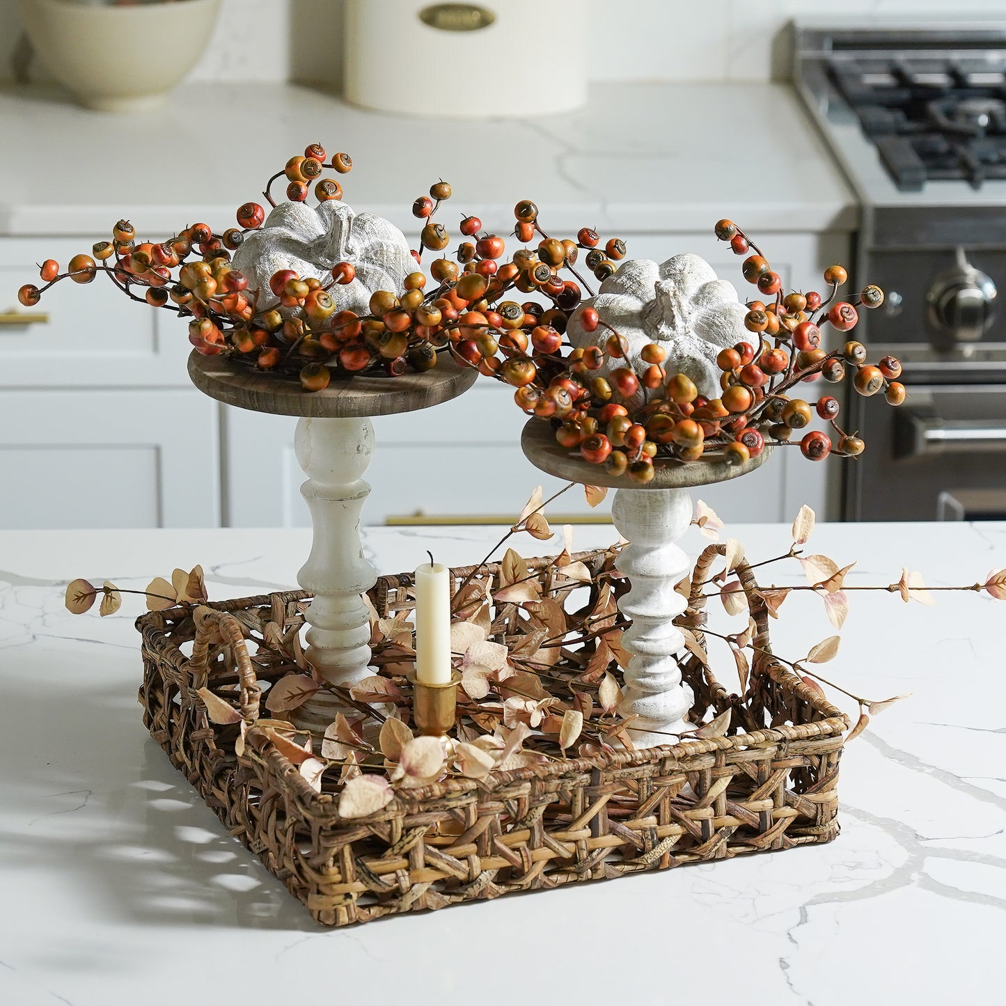 Cora Hand Woven Rattan Tray