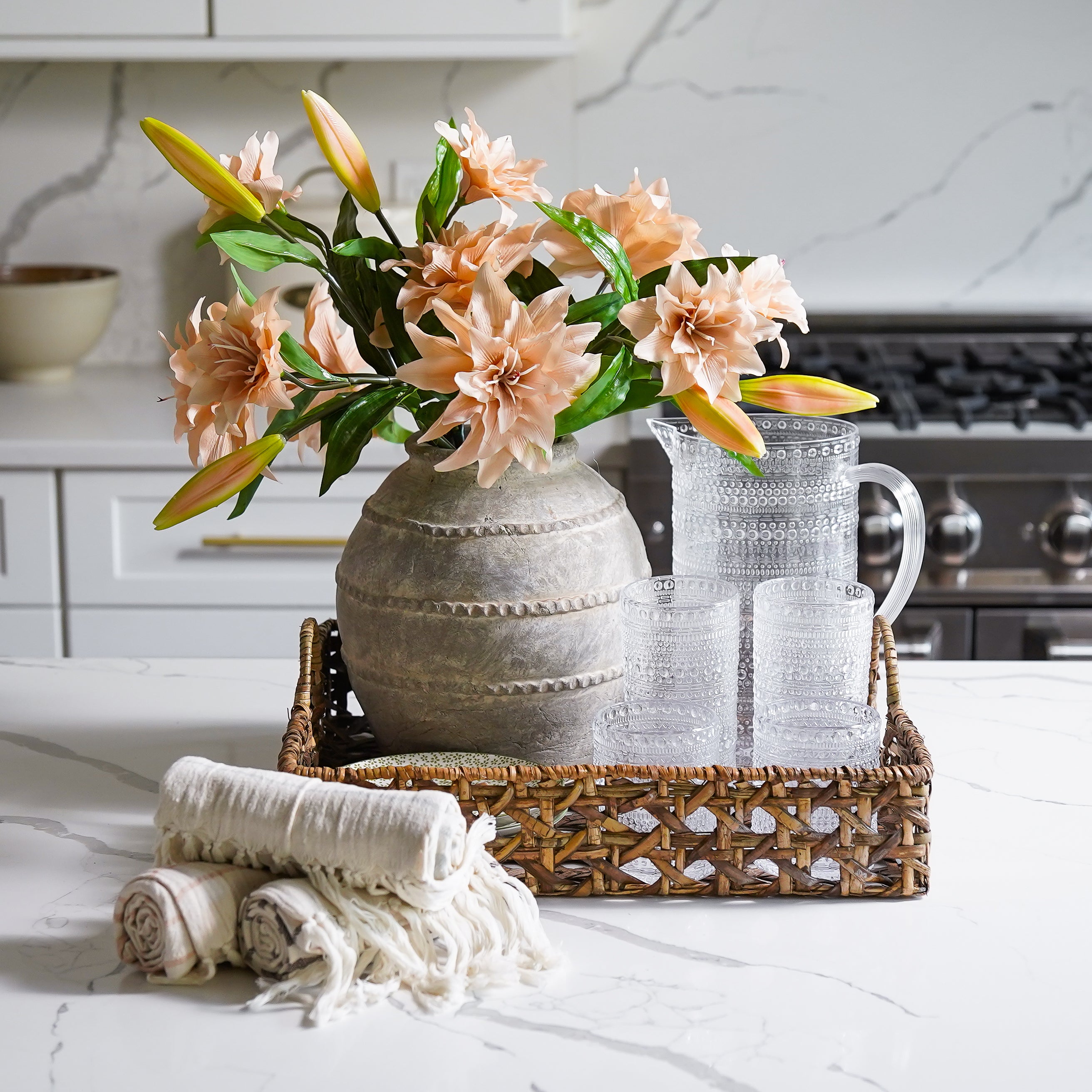 Real Touch Lily Stem | Latte