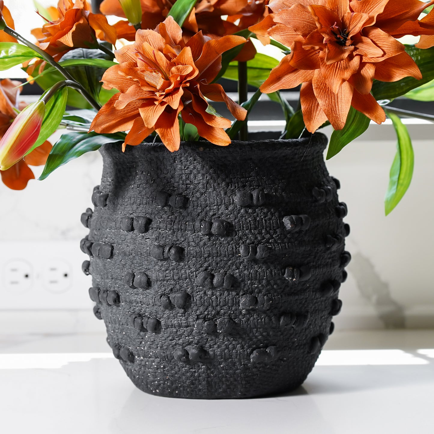 Real Touch Lily Stem | Burnt Orange