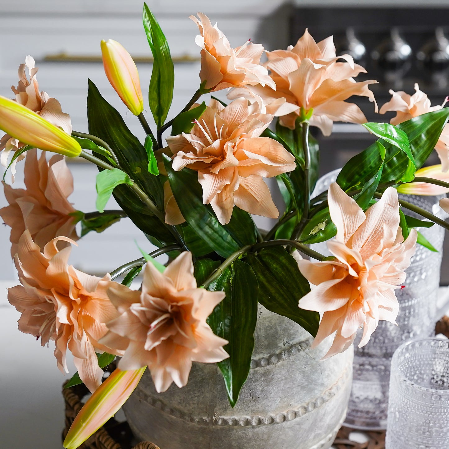 Real Touch Lily Stem | Latte