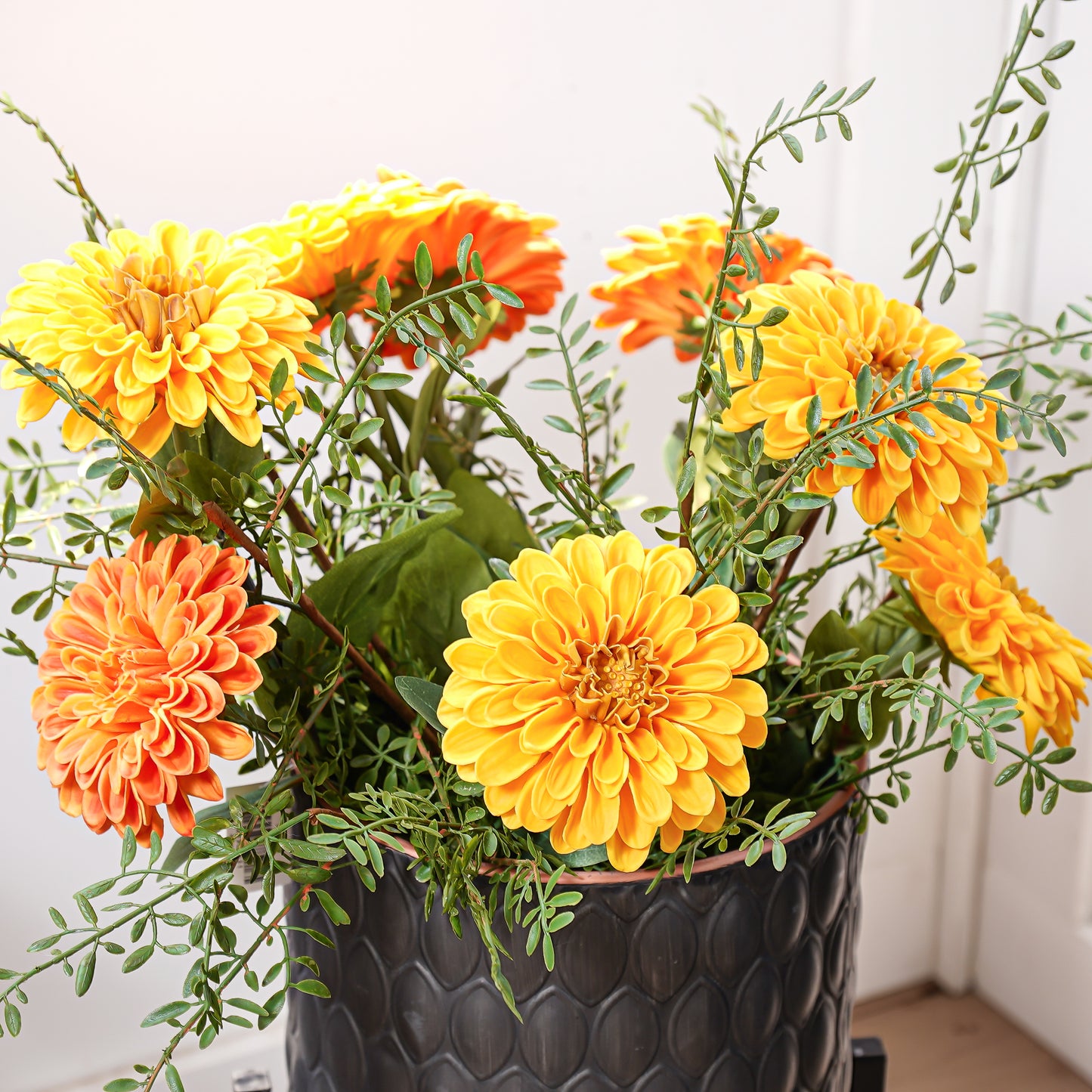 Real Touch Zinnia Bloom