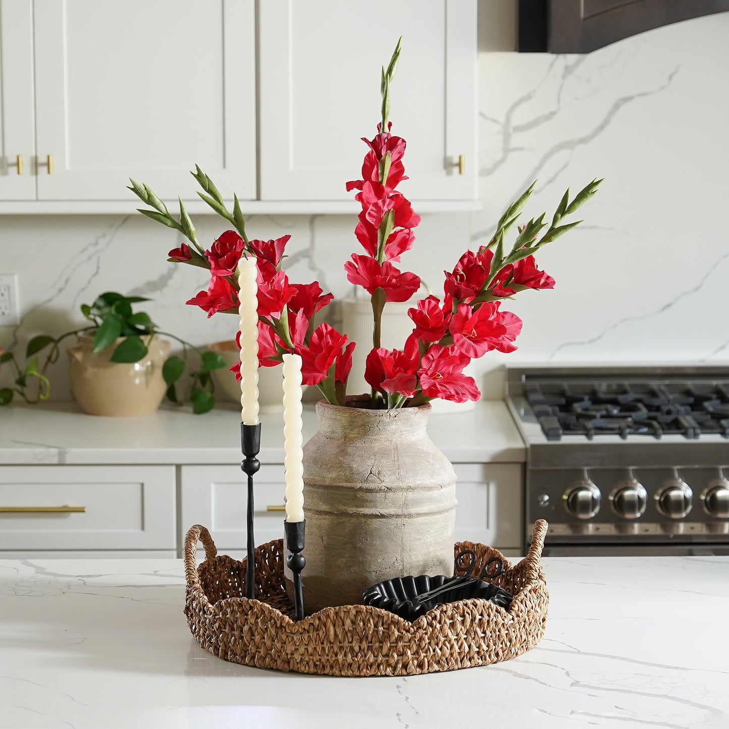 Real Touch Gladiolus Stem | Fuchsia