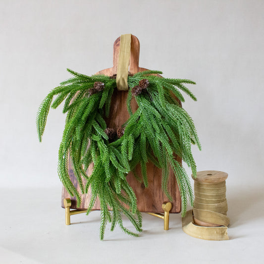 Real Touch Mini Pine Hanging Wreath
