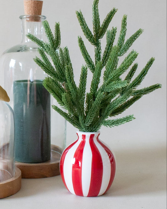 Candy Cane Stripe Vase