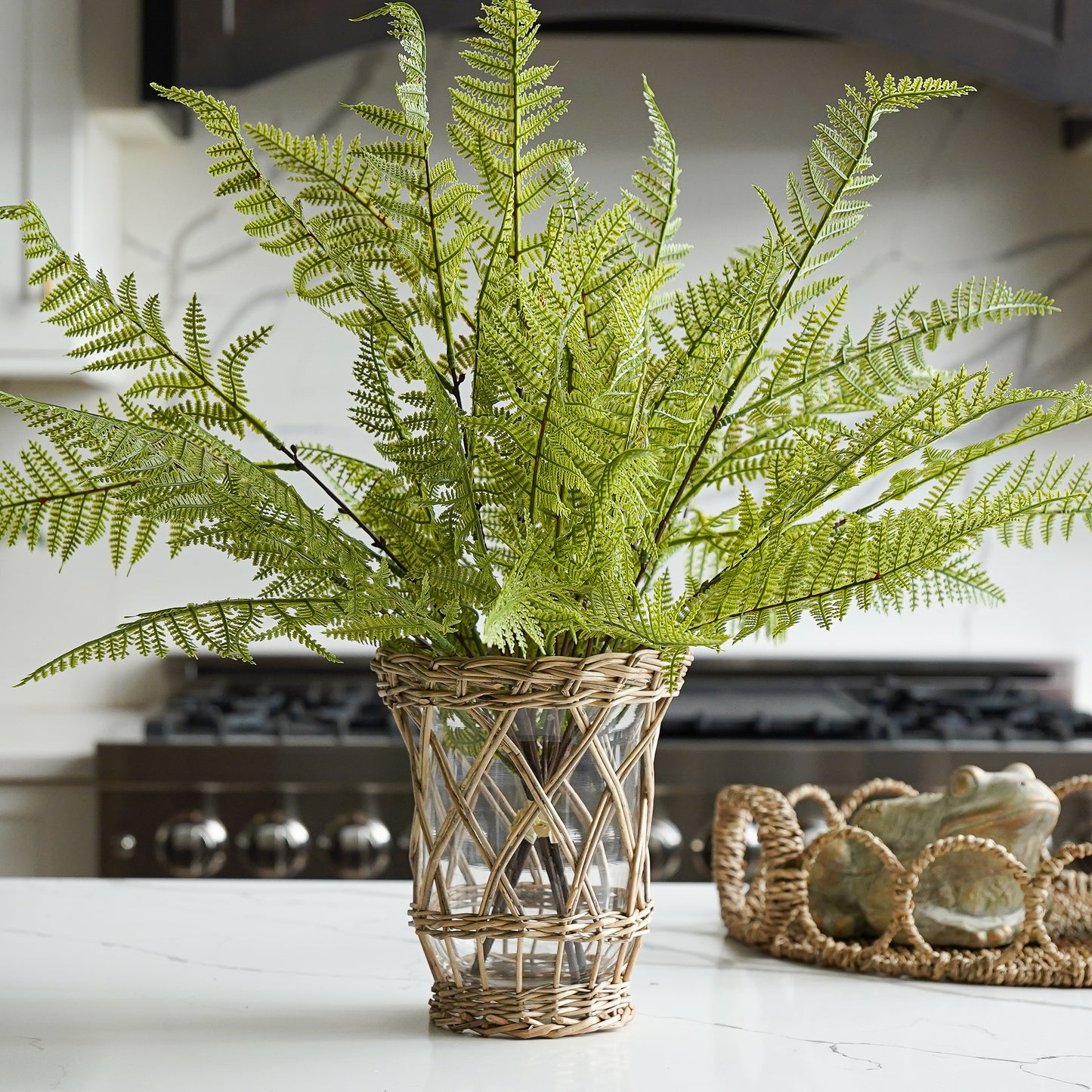 Willow Wrapped Vessel/Candle Holder