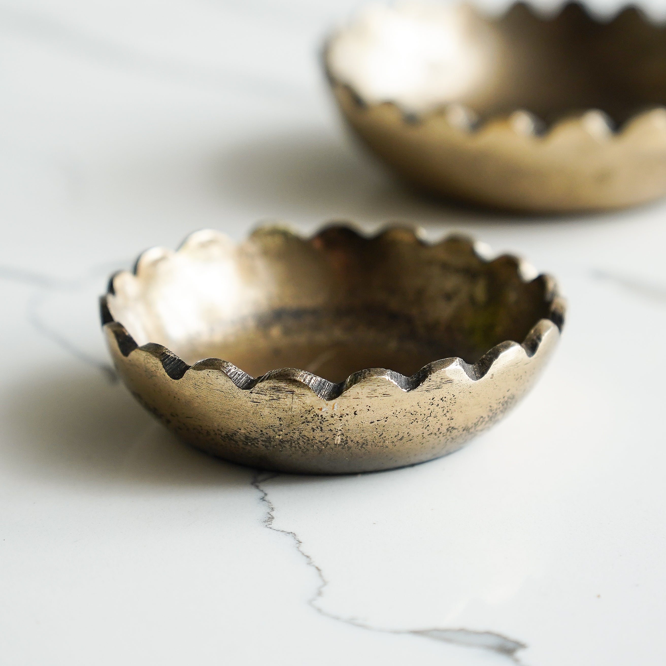 Gold Scallop Bowl