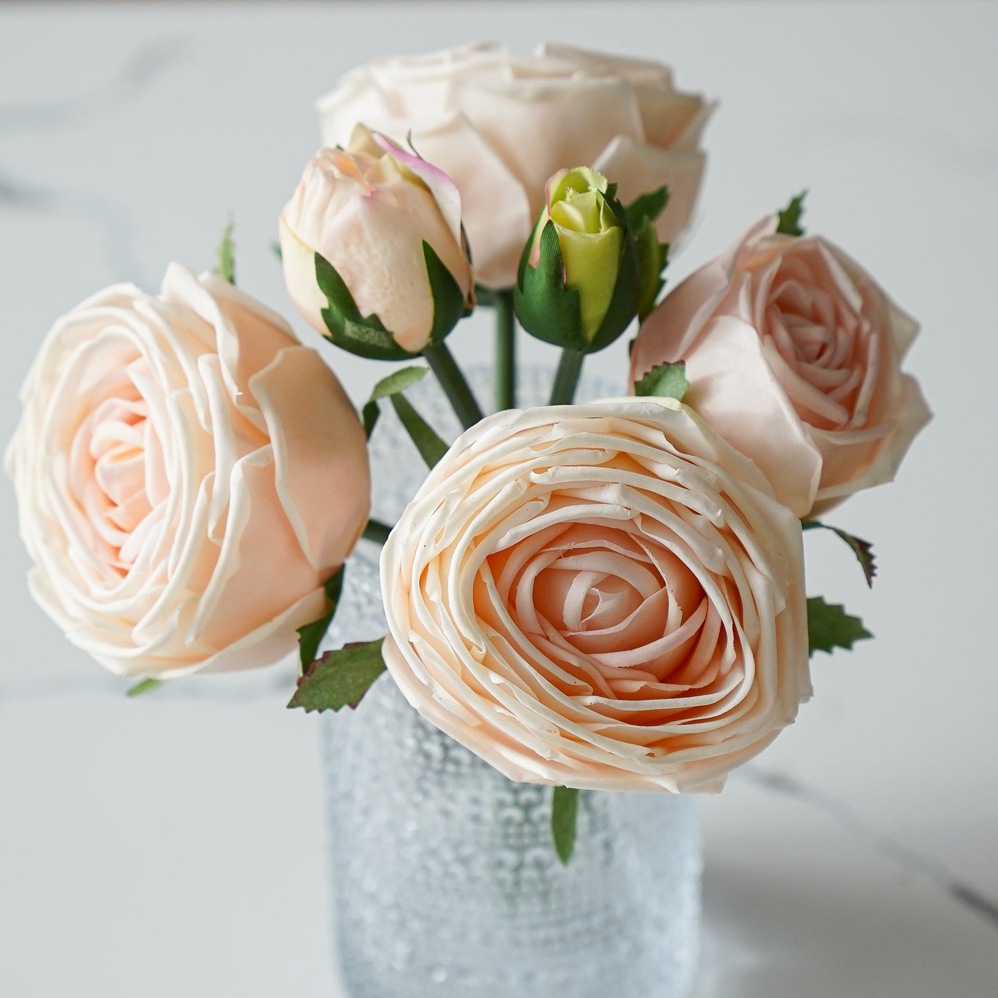 Real Touch Rose Bouquet | Champagne