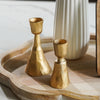 Gold Taper Candle Holder | Set of 2