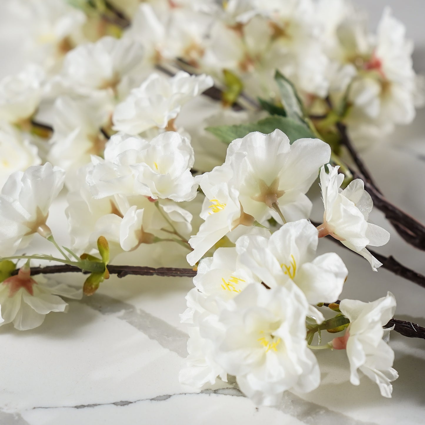 White Cherry Blossom Spray