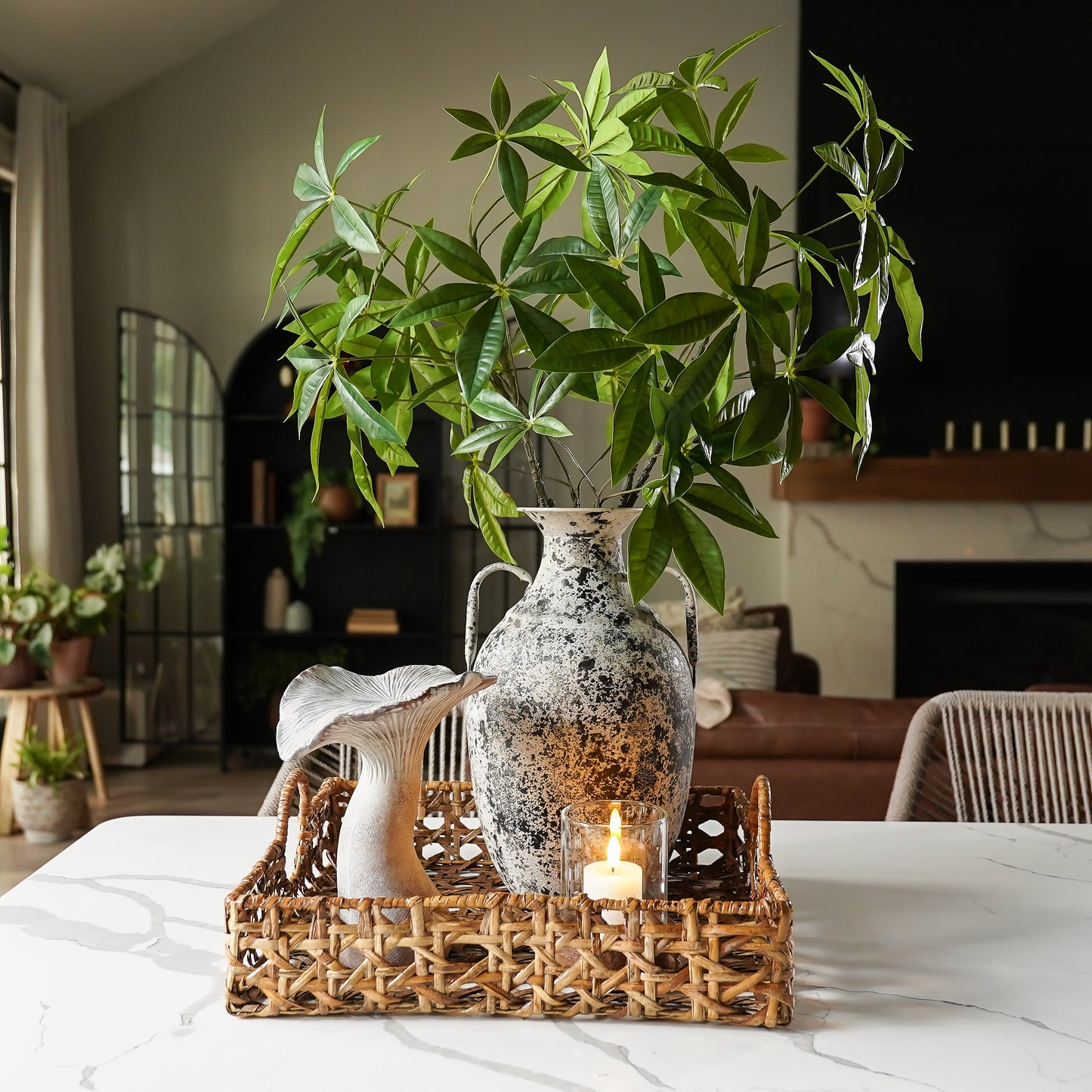 Cora Hand-Woven Rattan Display Tray | 3 Sizes