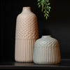 Sadie Debossed Stoneware Vase