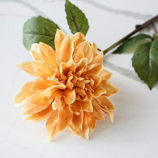 Real Touch Dahlia Stem | Caramel