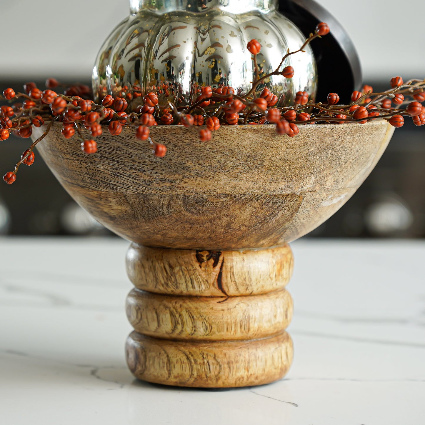 Mini Pumpkin Berries Candle Ring