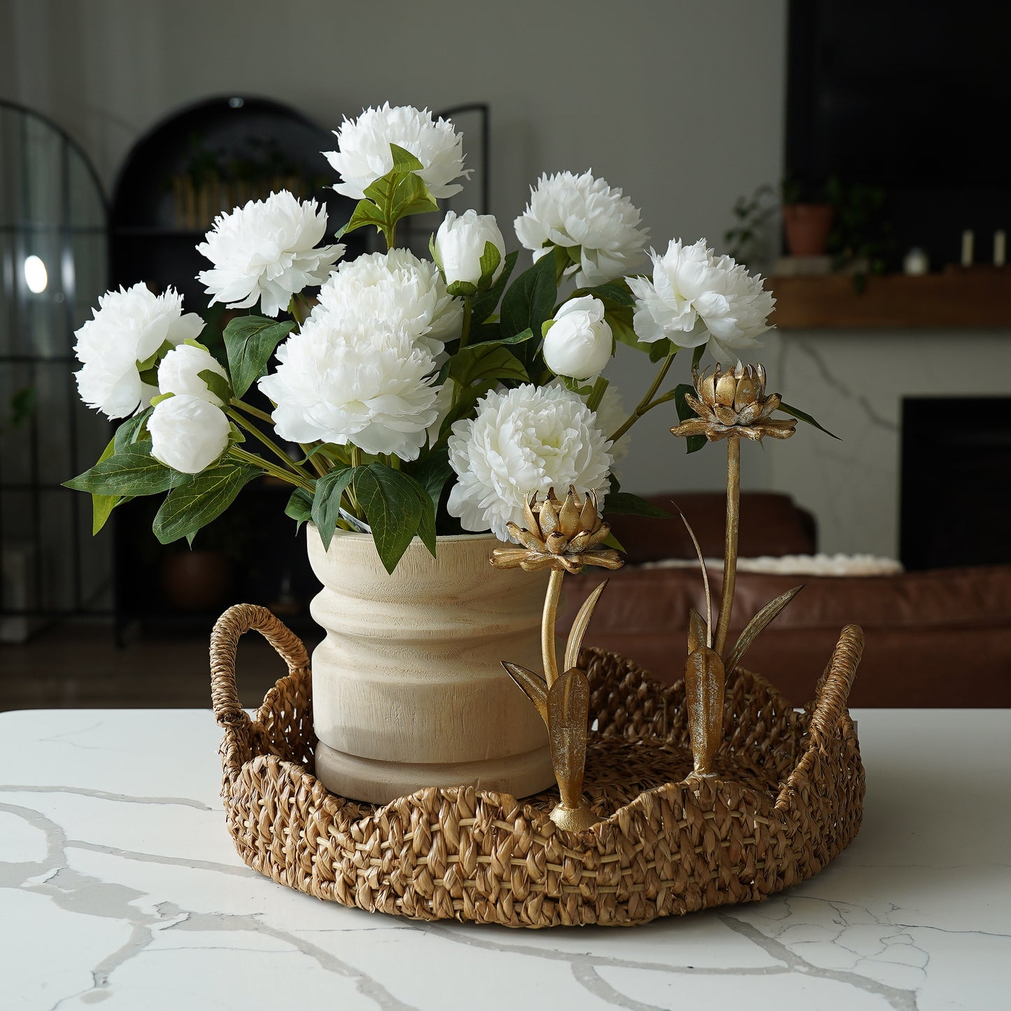 Braided Scalloped Seagrass Tray