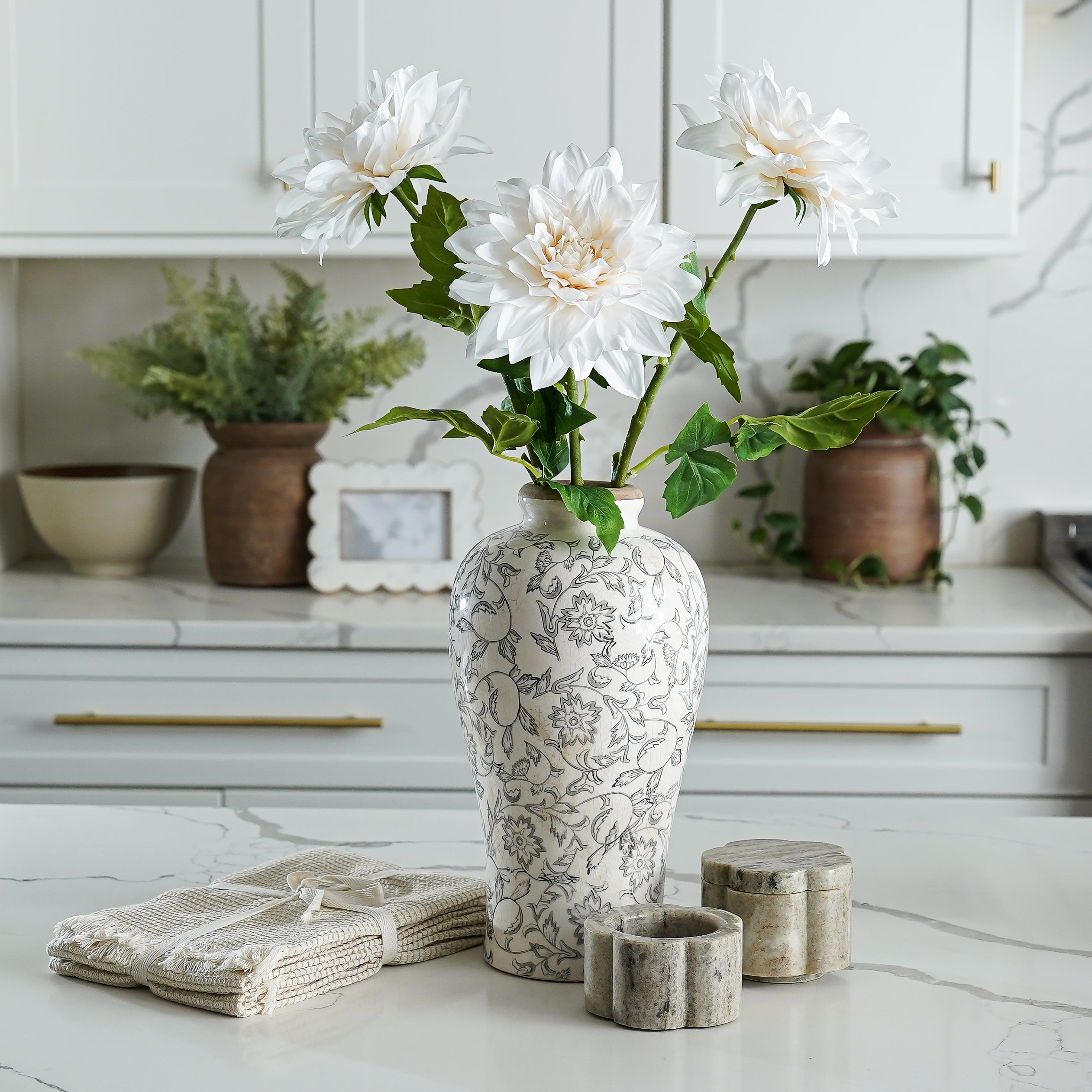 Whimsy Tall Charcoal Vase